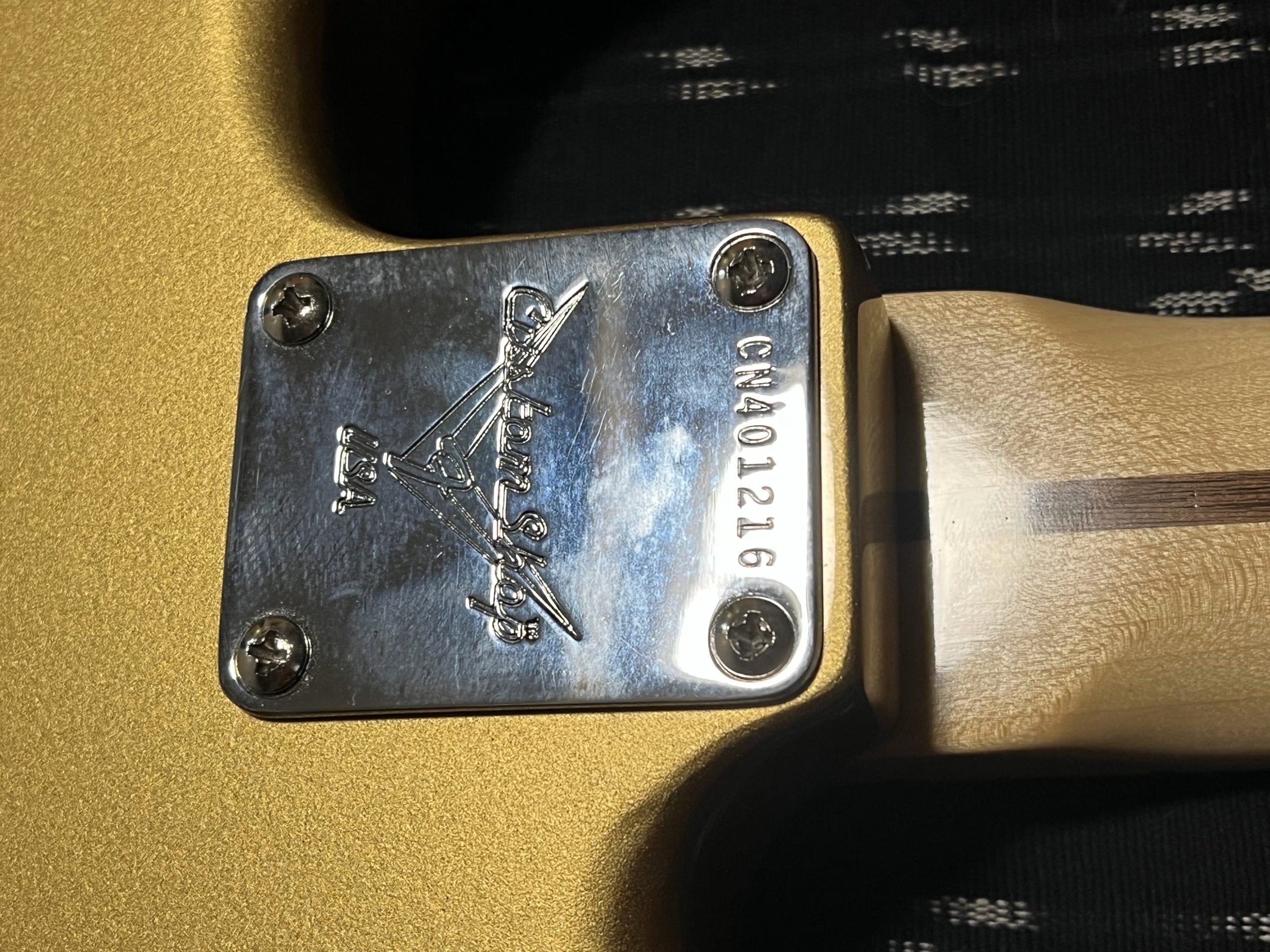 SOLD - 1994 Fender Custom Shop 54 Custom Classic Series Stratocaster Aztec Gold