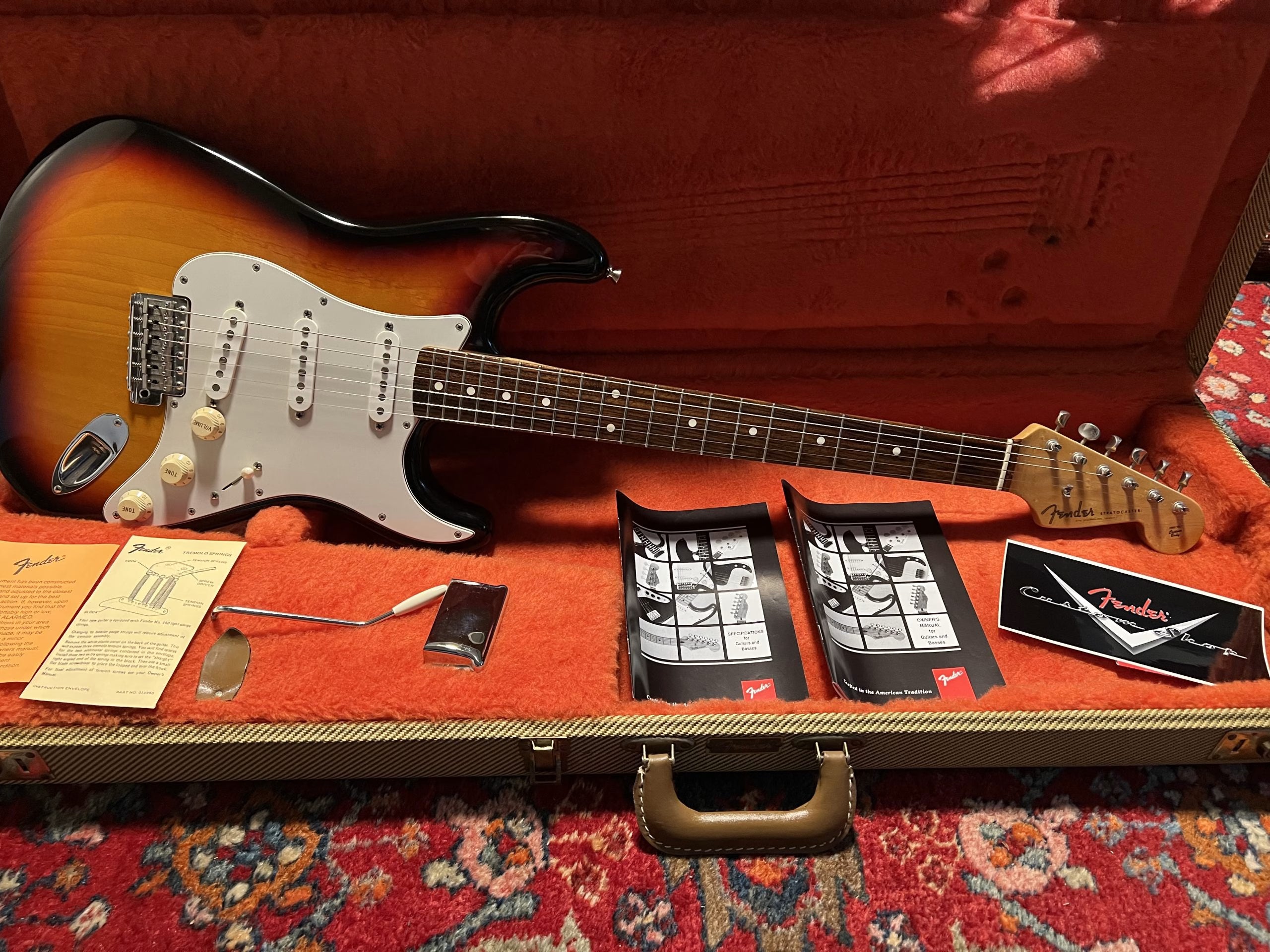 SOLD - 1995 Fender Custom Shop 60 NOS Stratocaster Sunburst
