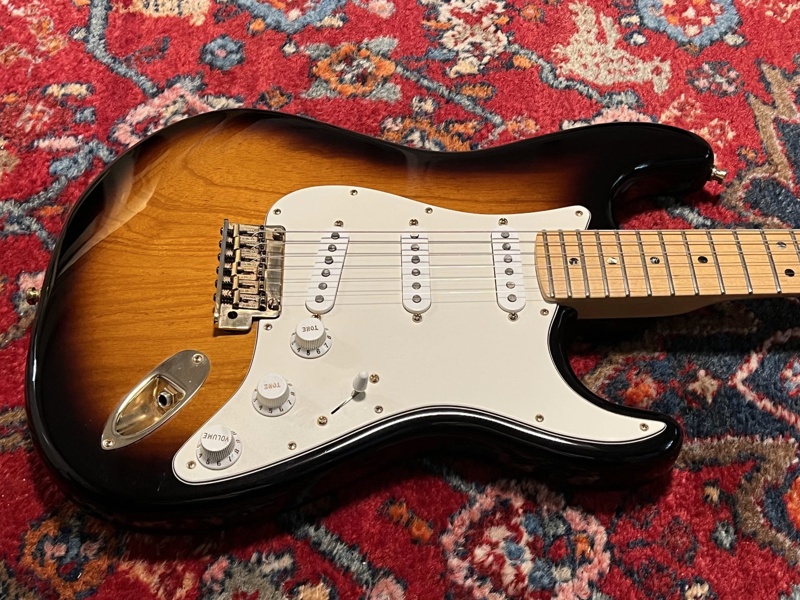 SOLD - 2014 Fender 60th Anniversary Commemorative American Standard Stratocaster Two Tone Sunburst