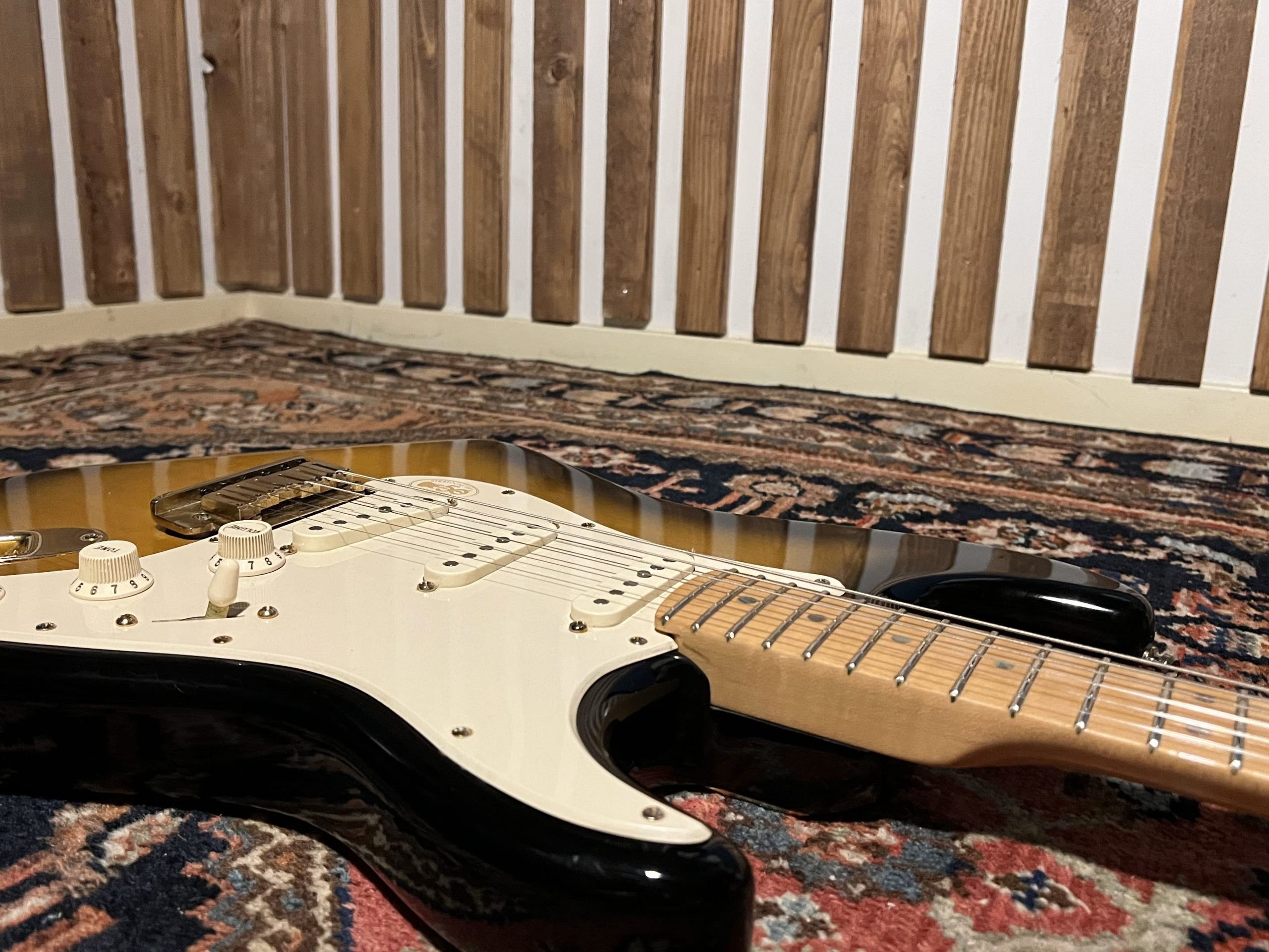 SOLD - 2004 Fender 50th Anniversary American Deluxe Stratocaster Two Tone Sunburst