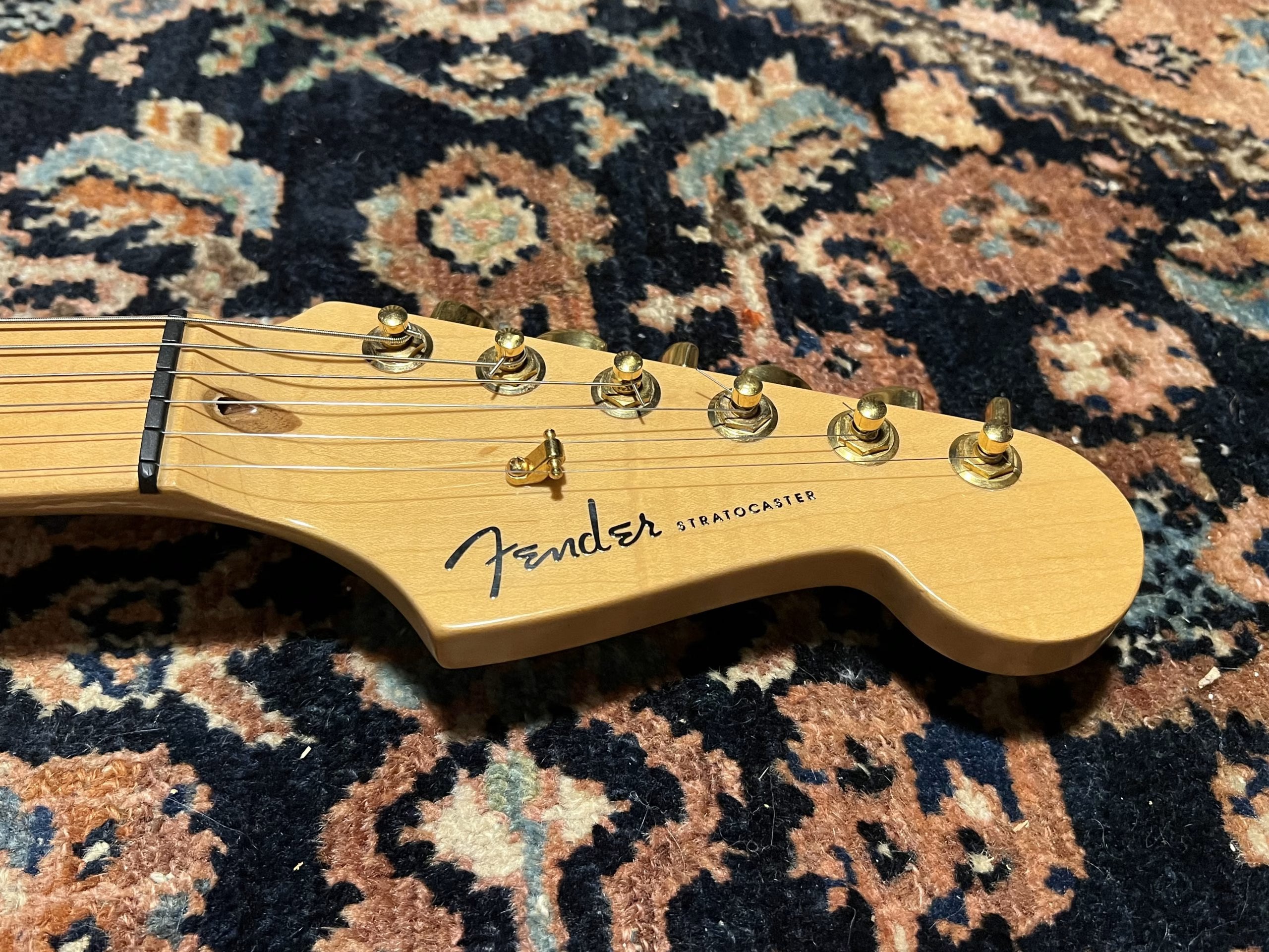 SOLD - 2004 Fender 50th Anniversary American Deluxe Stratocaster Two Tone Sunburst