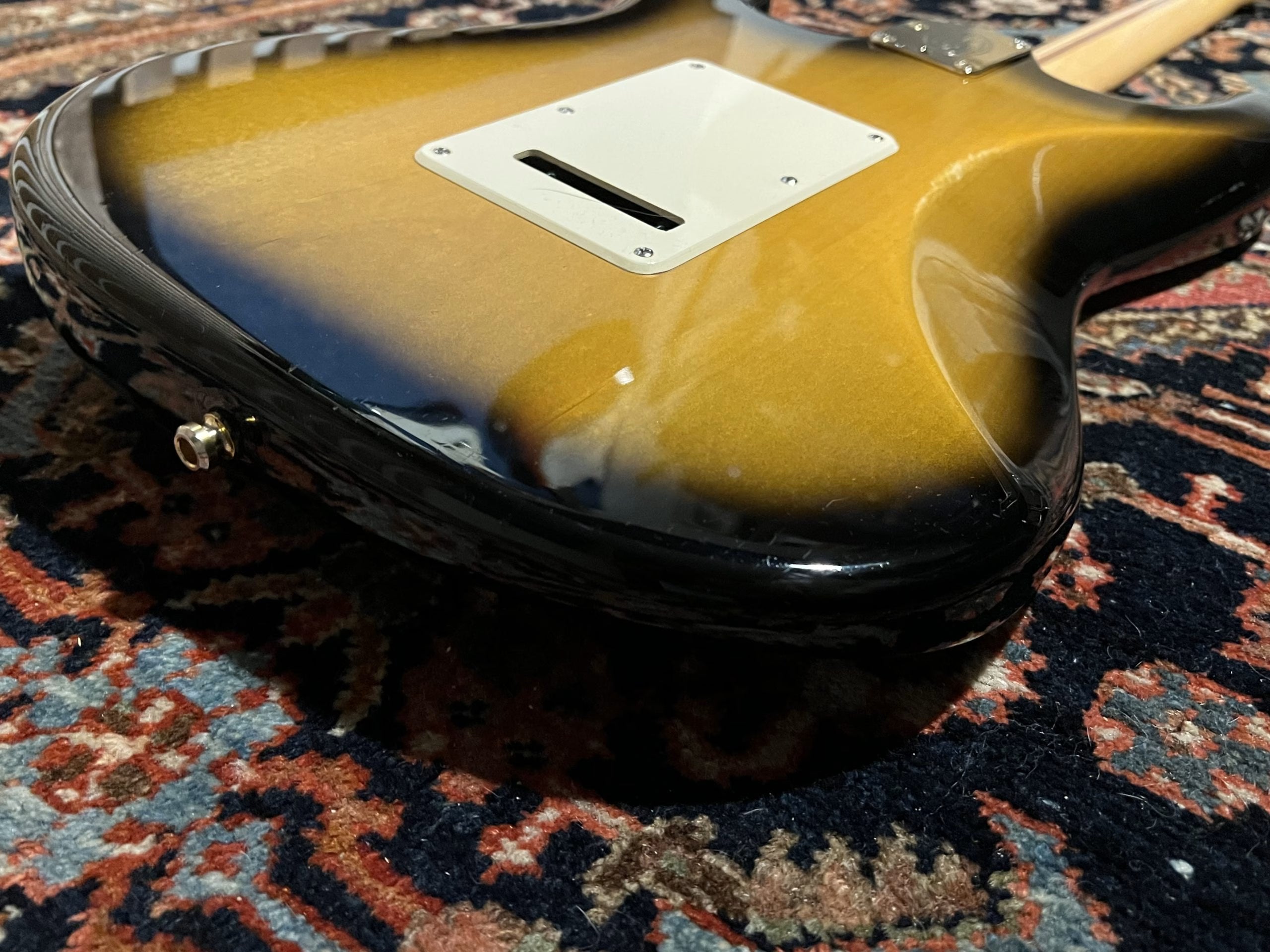 SOLD - 2004 Fender 50th Anniversary American Deluxe Stratocaster Two Tone Sunburst