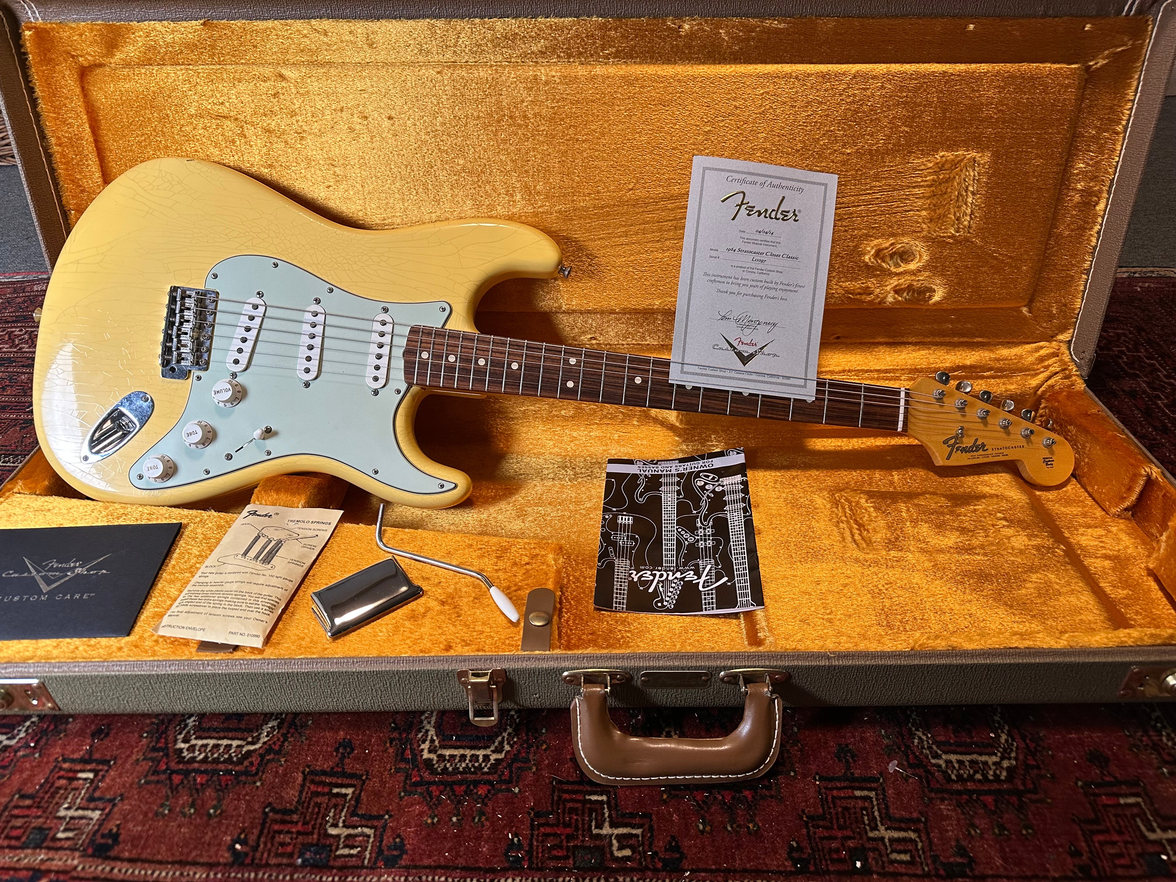 Fender Custom Shop '64 Josefina Campos pickups Closet Classic Stratocaster 2014 Vintage Blonde