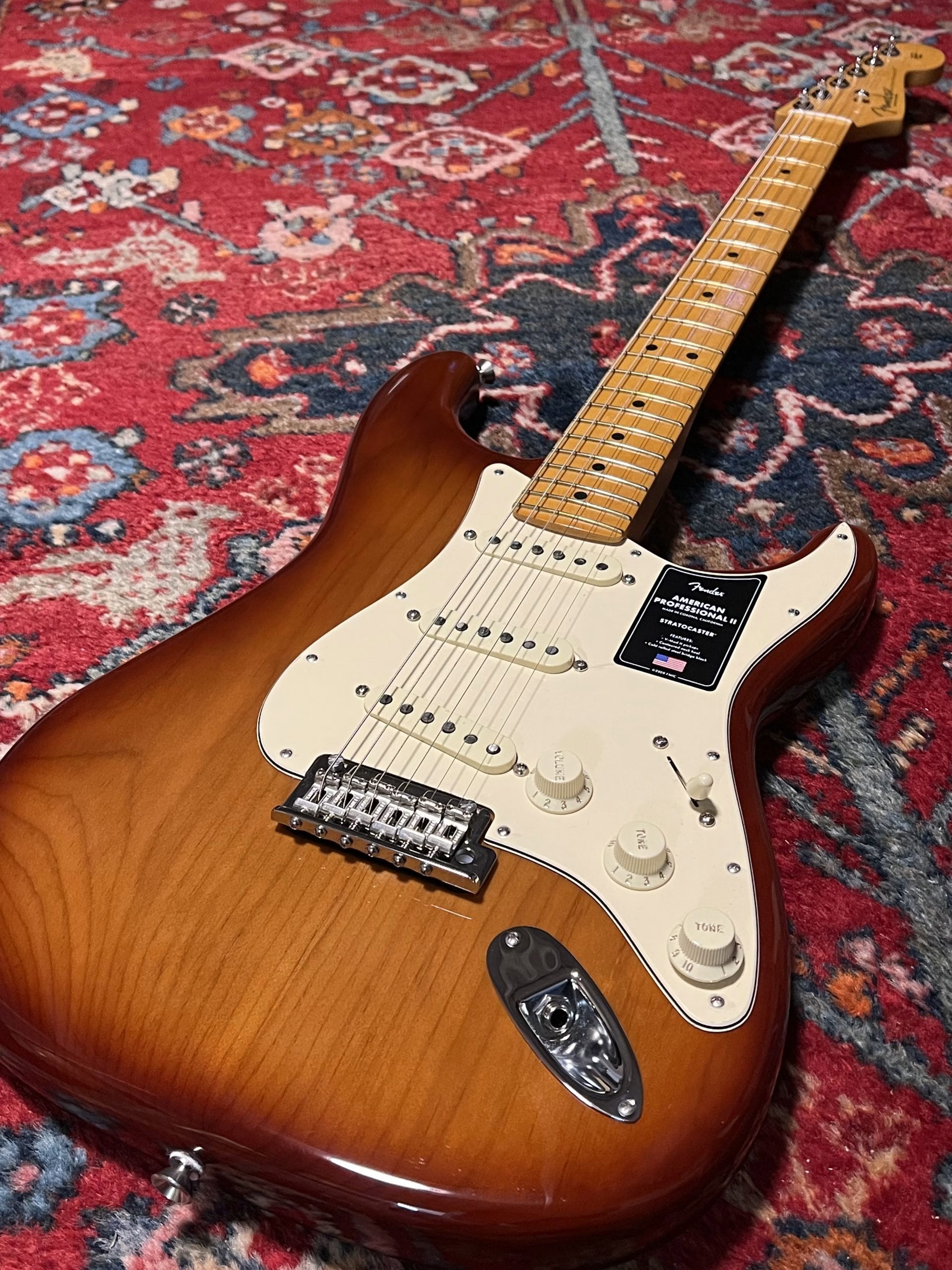SOLD - 2022 Fender American Professional II Stratocaster Sienna Sunburst
