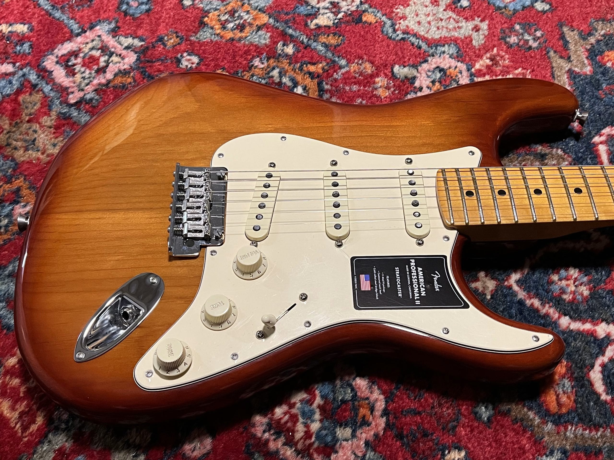 SOLD - 2022 Fender American Professional II Stratocaster Sienna Sunburst