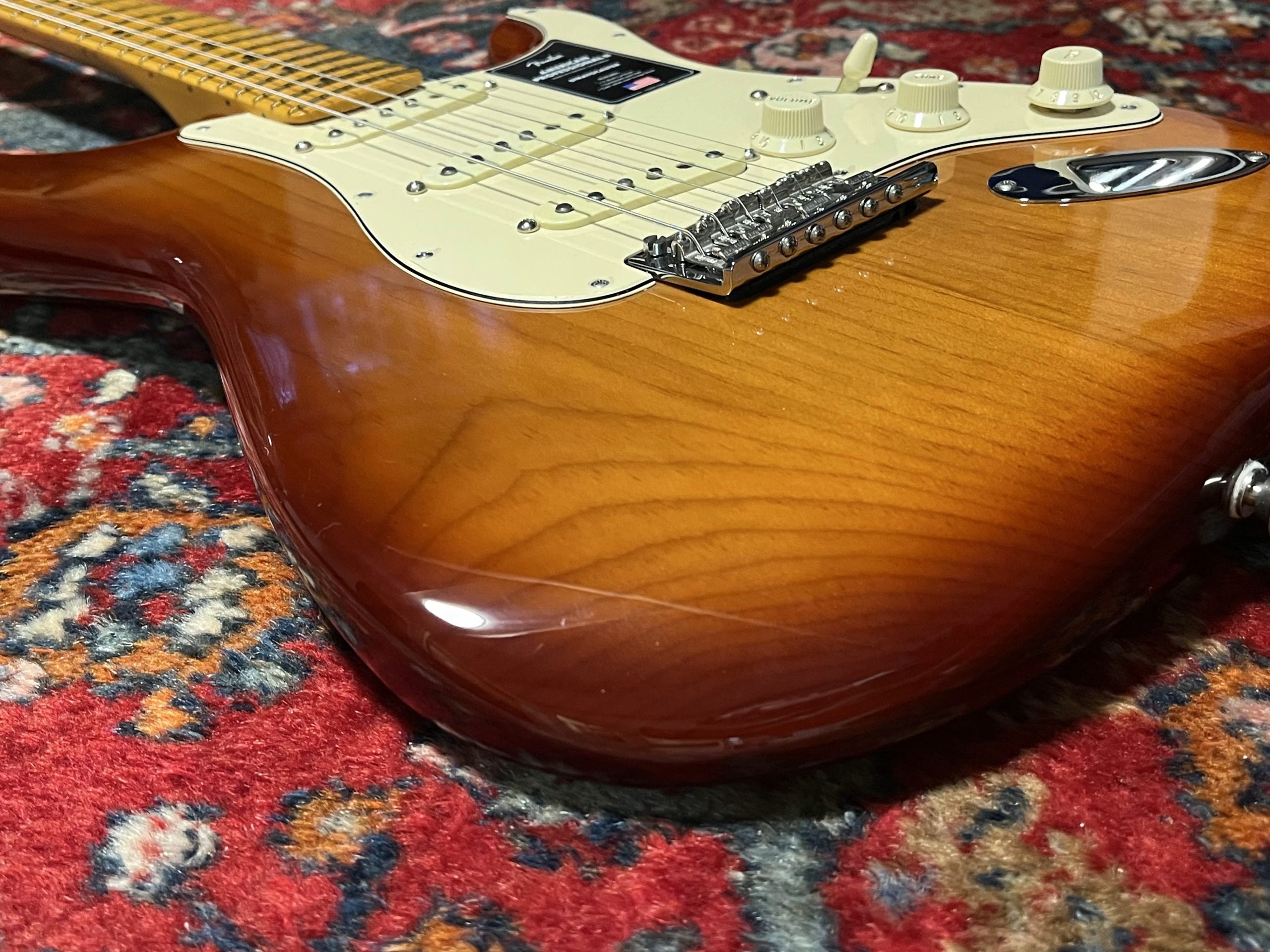 SOLD - 2022 Fender American Professional II Stratocaster Sienna Sunburst