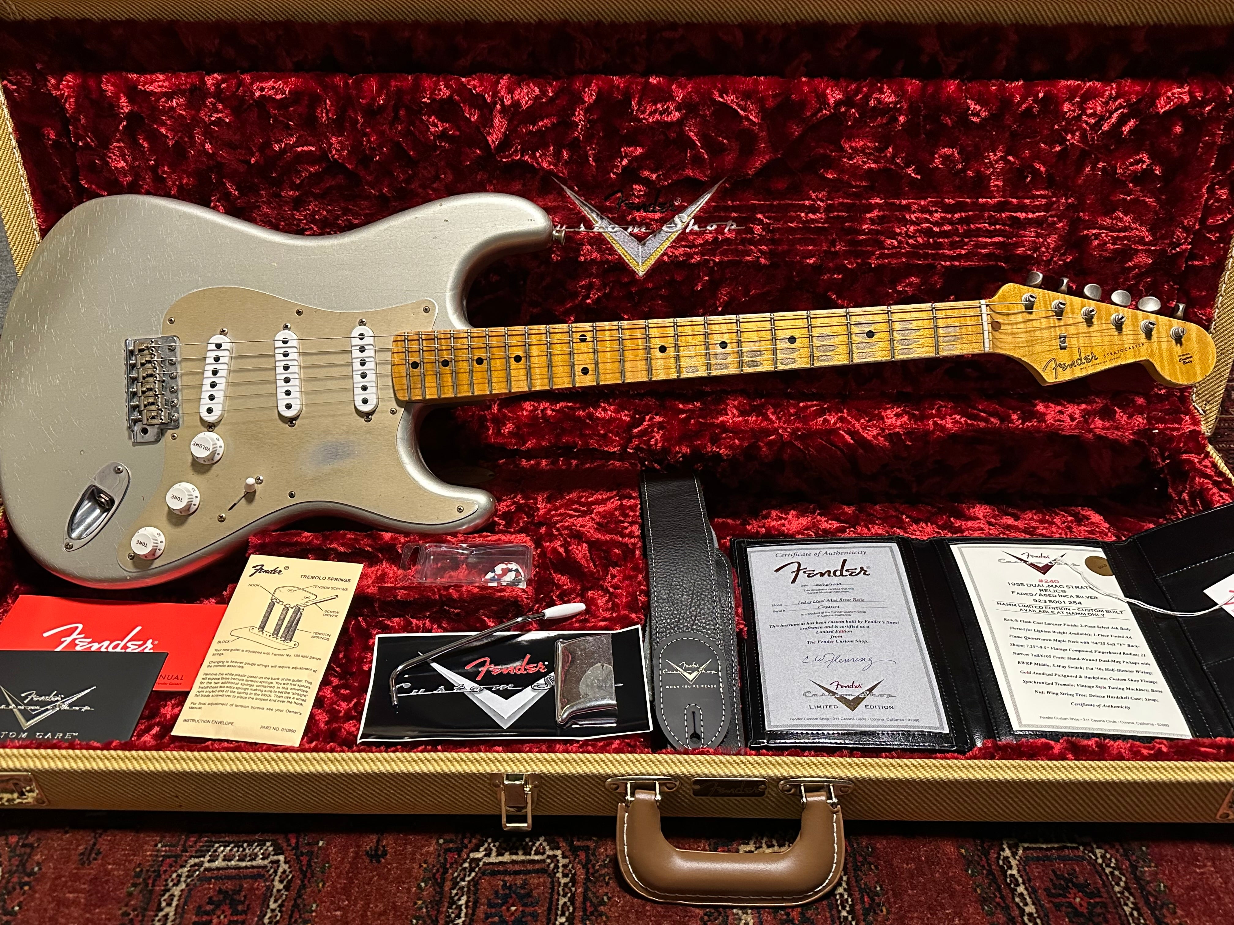 Fender Custom Shop '55 NAMM LTD Relic Stratocaster 2020 Inca Silver