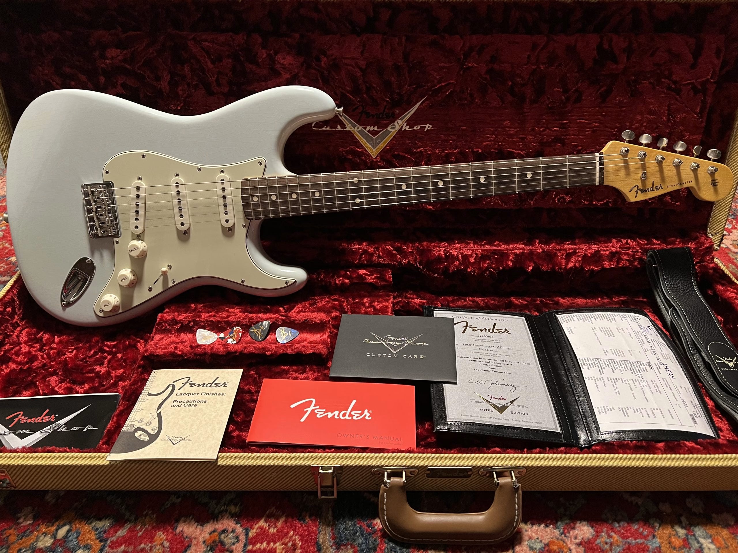 SOLD - 2020 Fender Custom Shop 59 Ltd Hardtail Closet Classic Stratocaster Sonic Blue