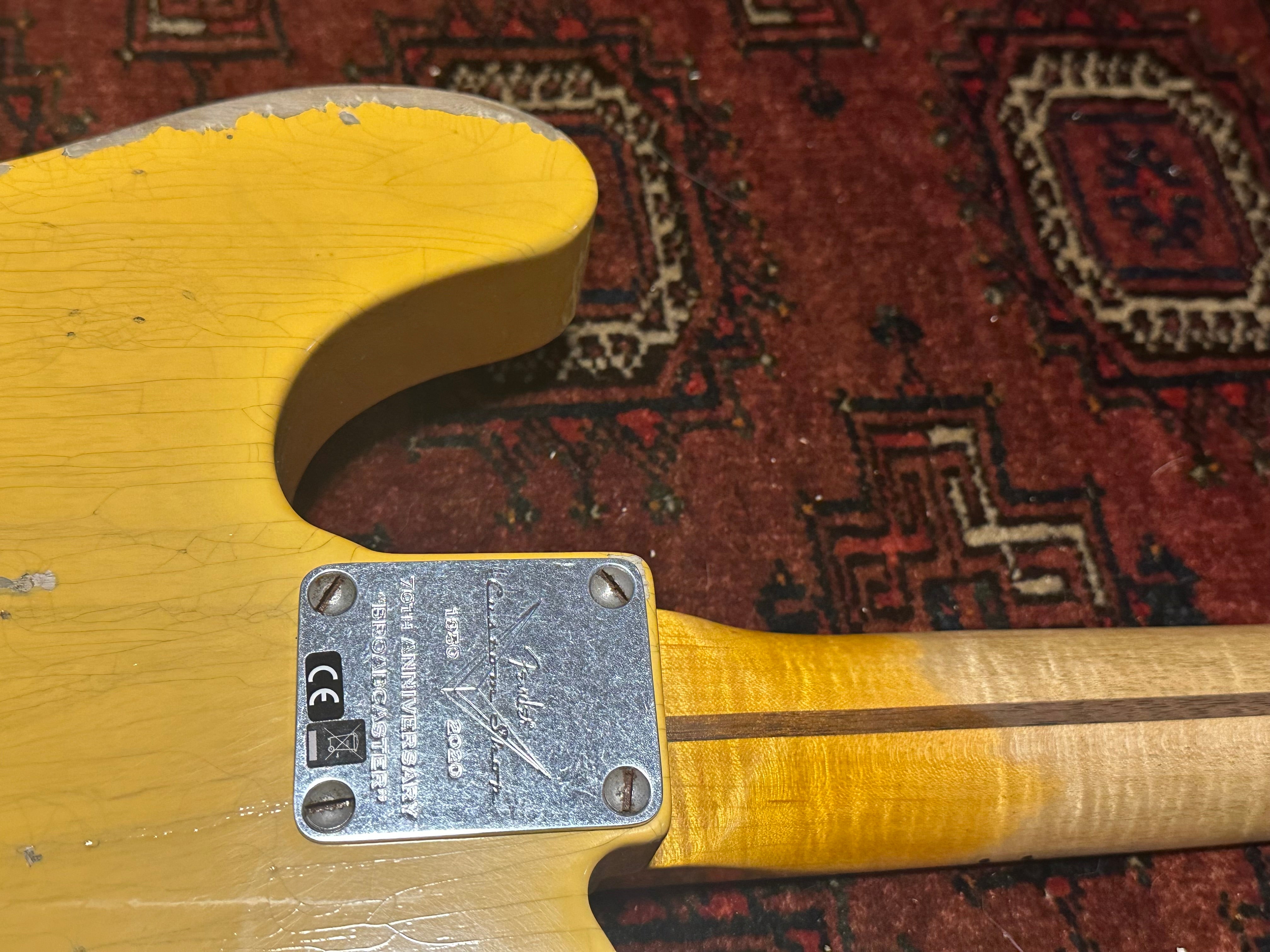 Reserved - Fender Custom Shop '50 LTD 70th Anniversary Heavy Relic Broadcaster 2020 Nocaster Blonde
