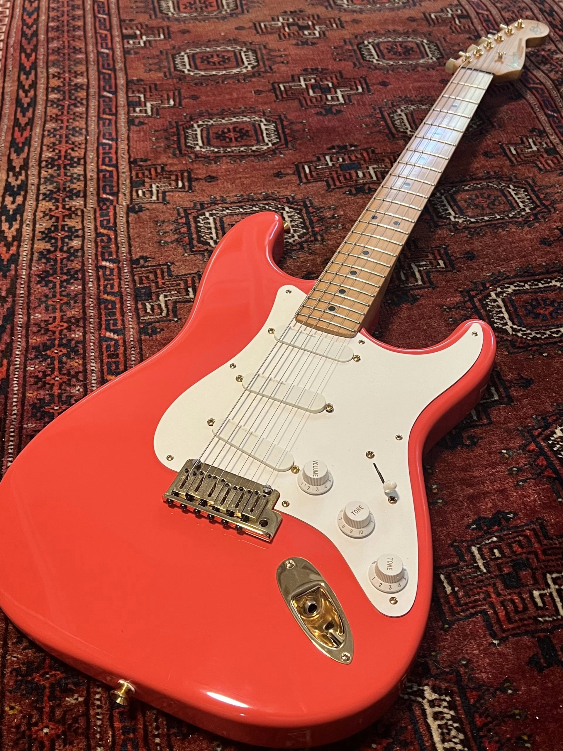 SOLD - 1990 Fender Custom Shop Hank Marvin Stratocaster Fiesta Red