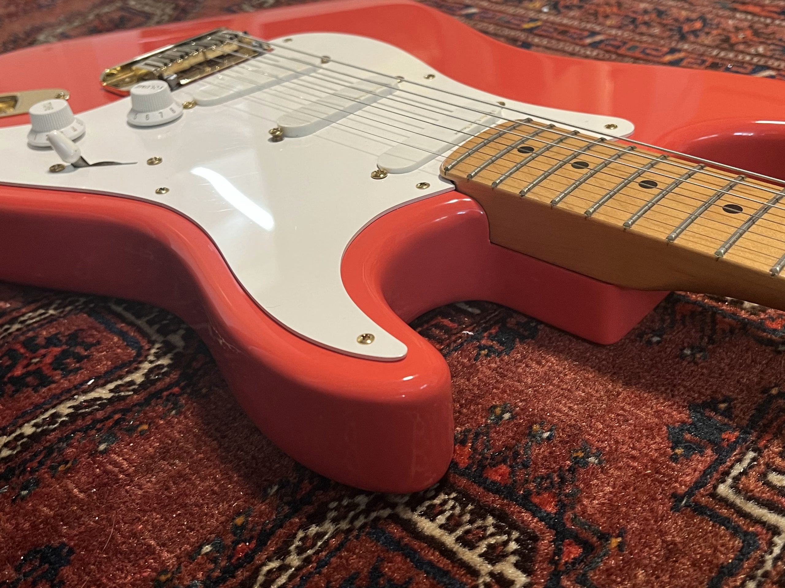 SOLD - 1990 Fender Custom Shop Hank Marvin Stratocaster Fiesta Red