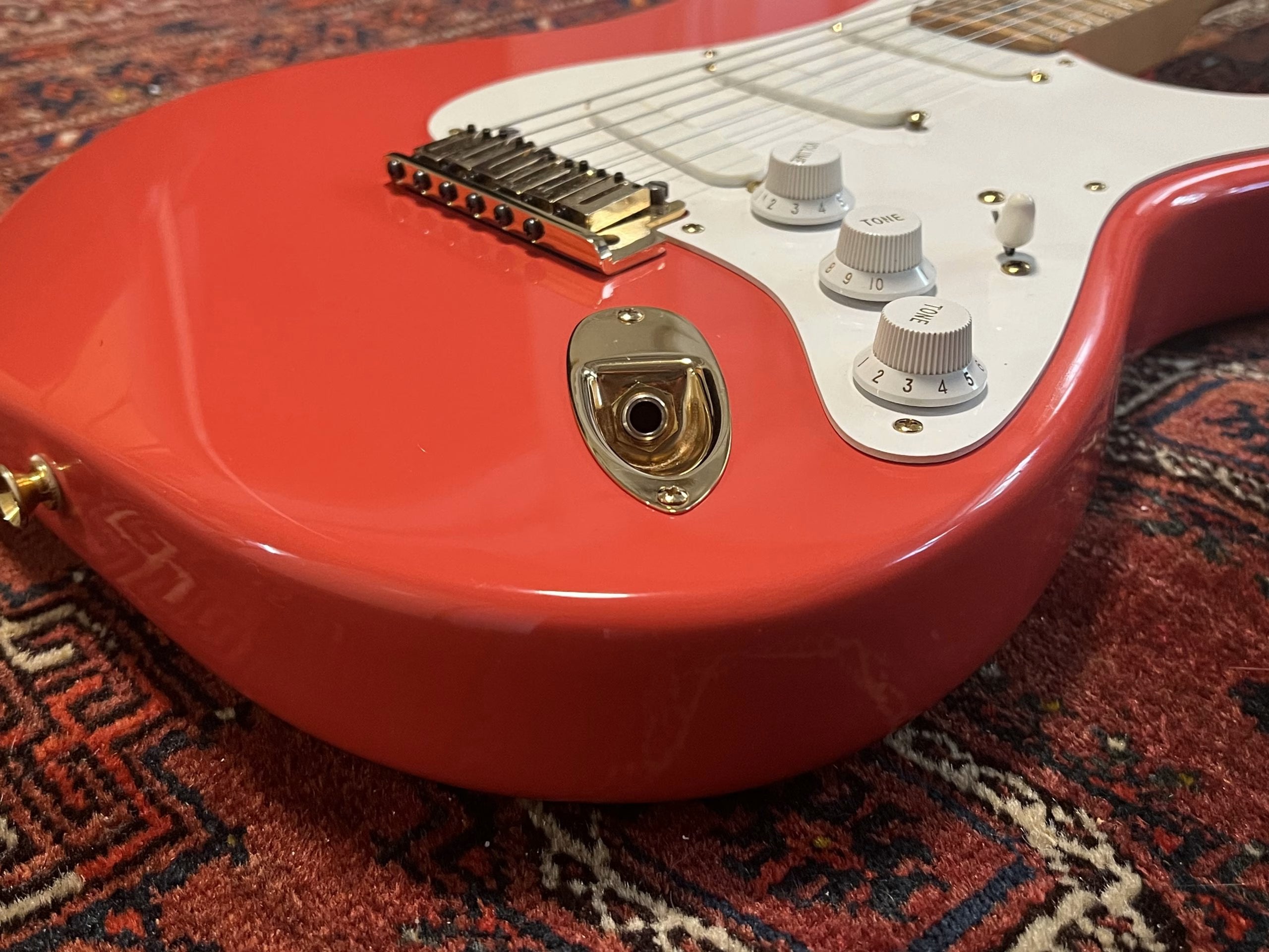 SOLD - 1990 Fender Custom Shop Hank Marvin Stratocaster Fiesta Red