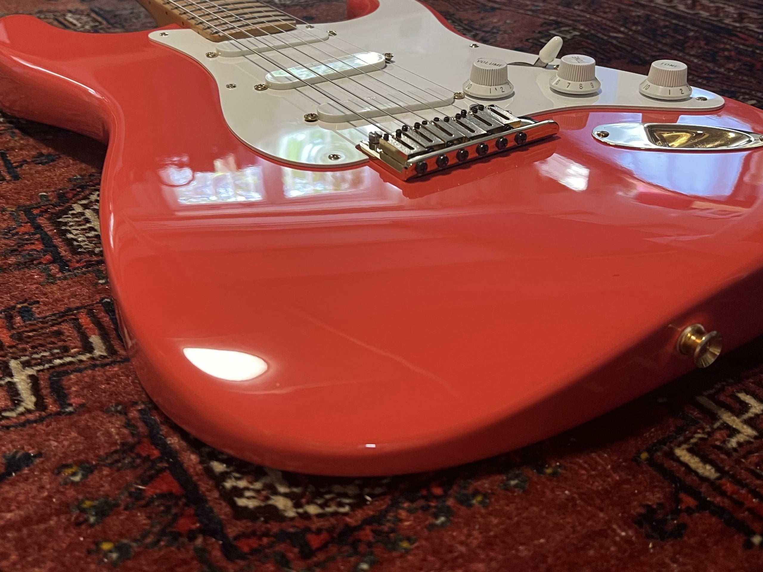 SOLD - 1990 Fender Custom Shop Hank Marvin Stratocaster Fiesta Red