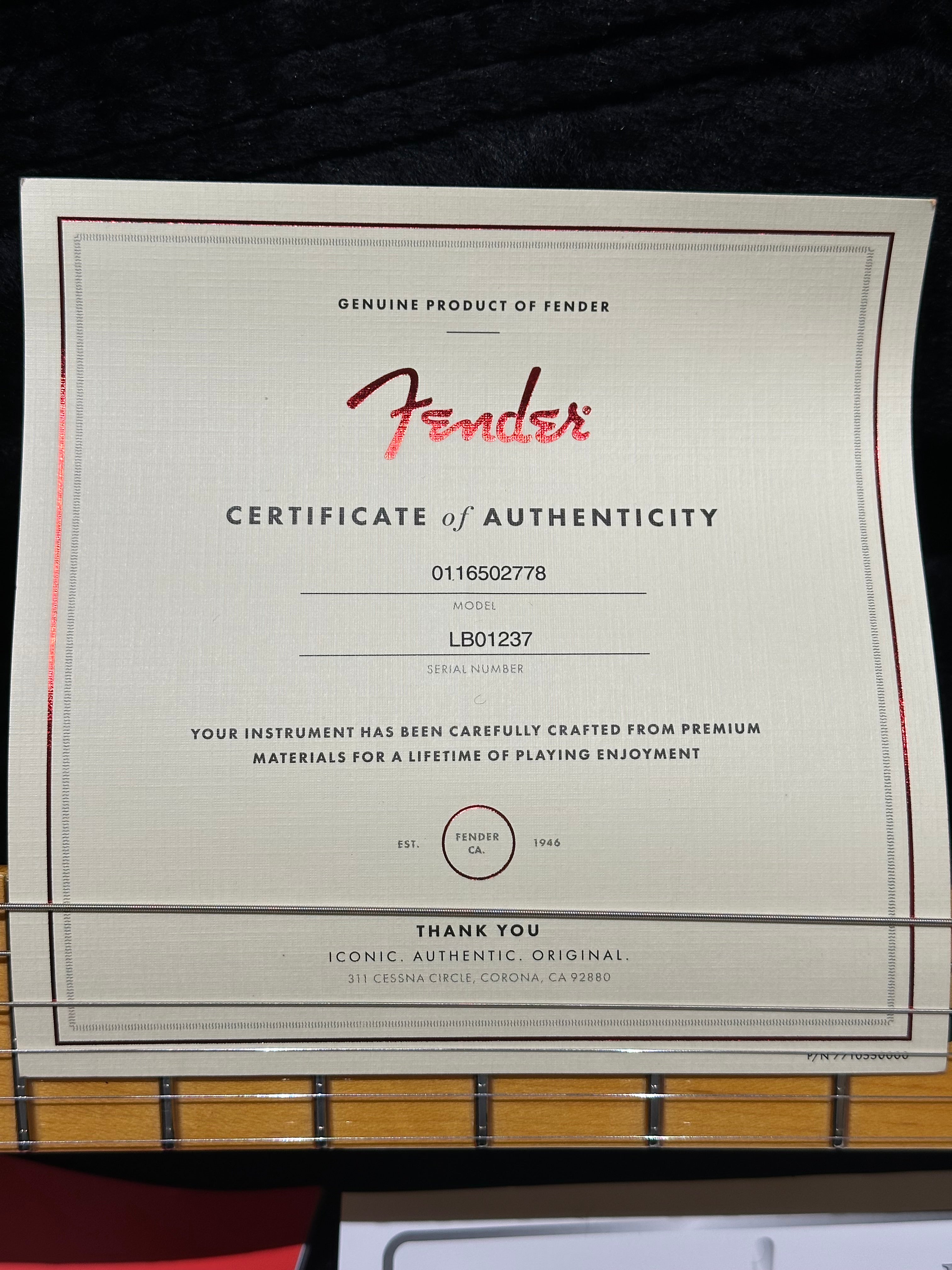 Fender Lincoln Brewster Signature Stratocaster 2024 Aztec Gold