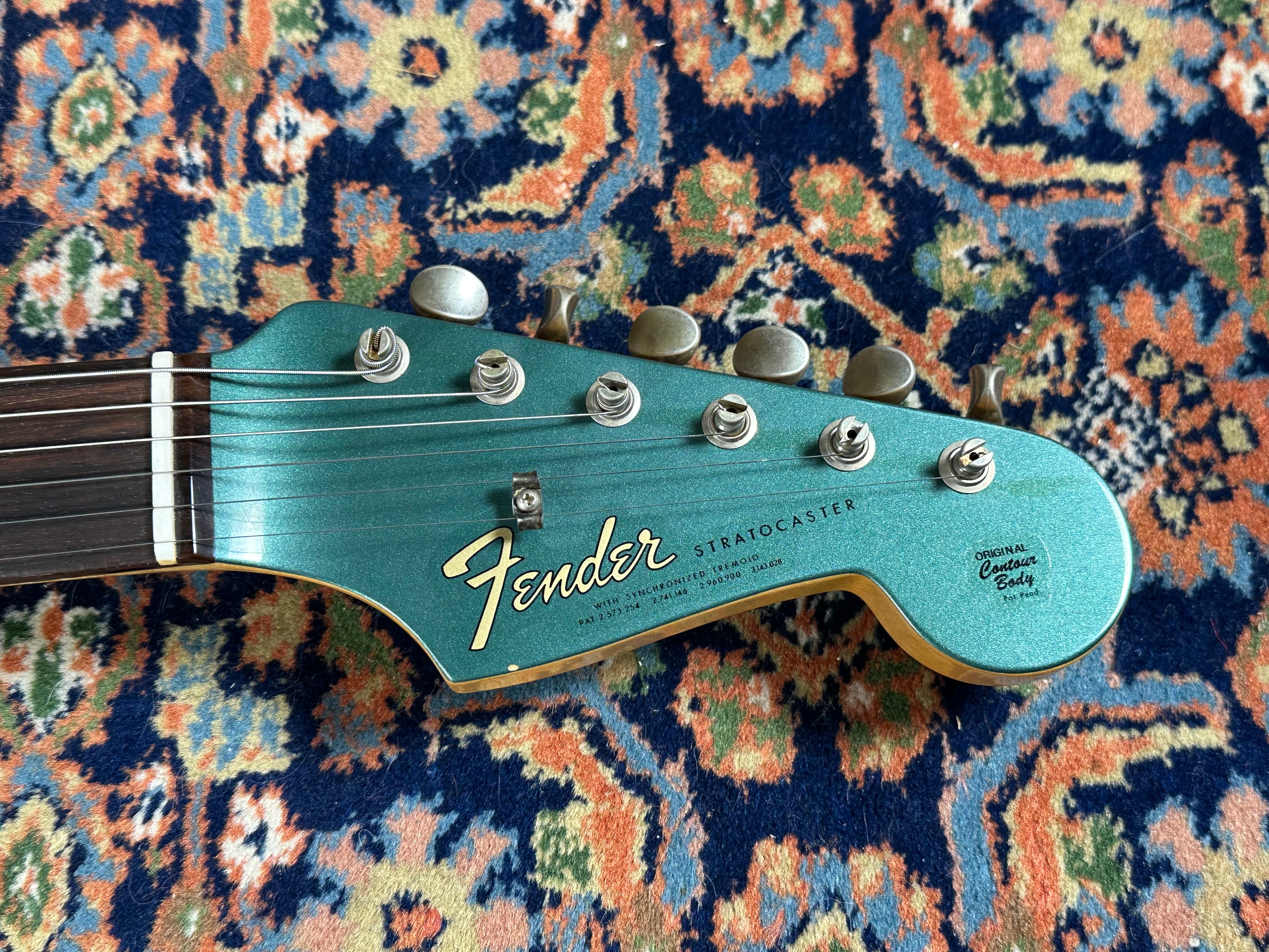 Fender Custom Shop '65 Journeyman Stratocaster 2024 Sherwood Green met bijpassende kop