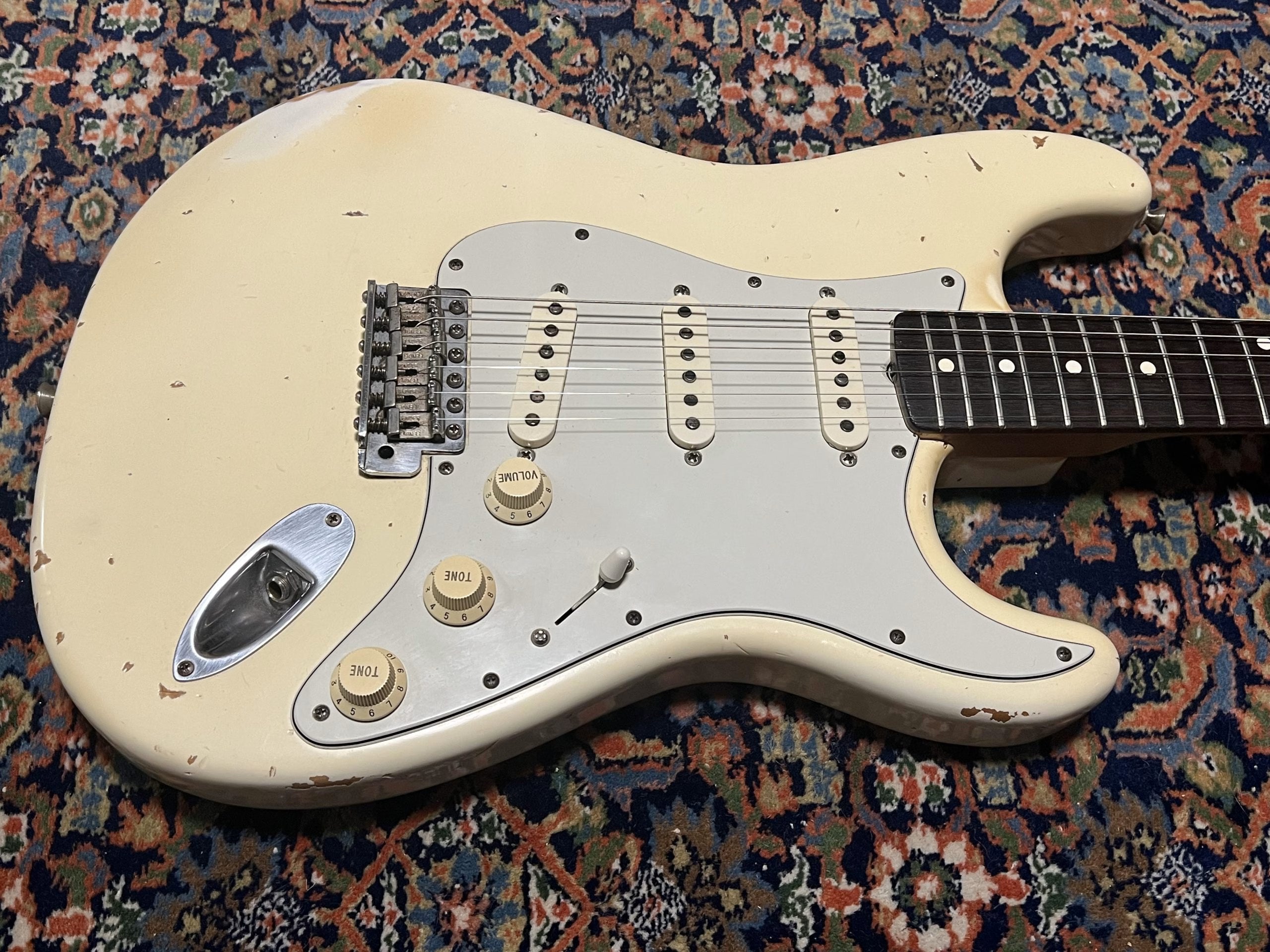 SOLD - 1996 Fender Custom Shop 60 Cunetto Relic Stratocaster Olympic White