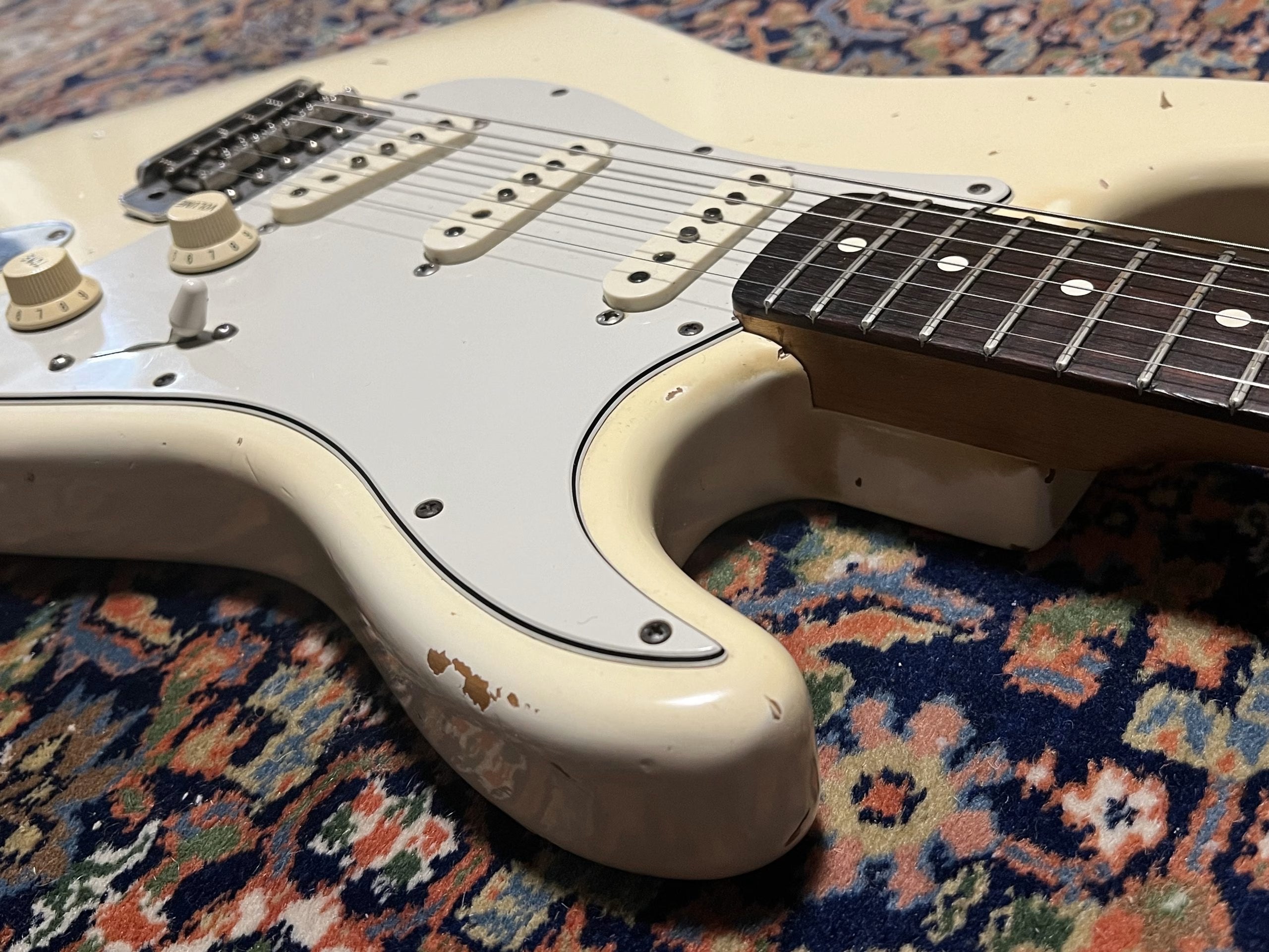 SOLD - 1996 Fender Custom Shop 60 Cunetto Relic Stratocaster Olympic White