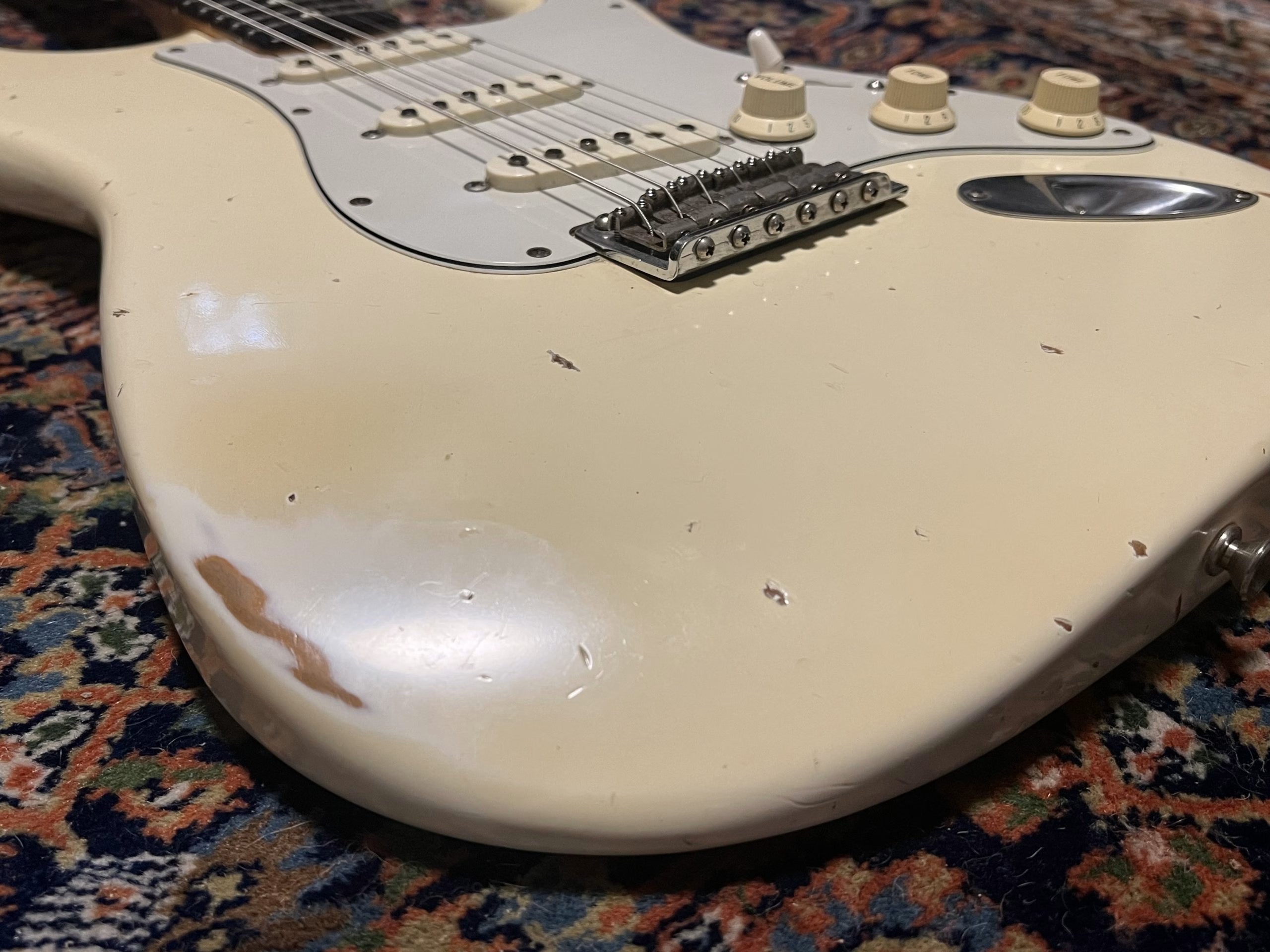 SOLD - 1996 Fender Custom Shop 60 Cunetto Relic Stratocaster Olympic White
