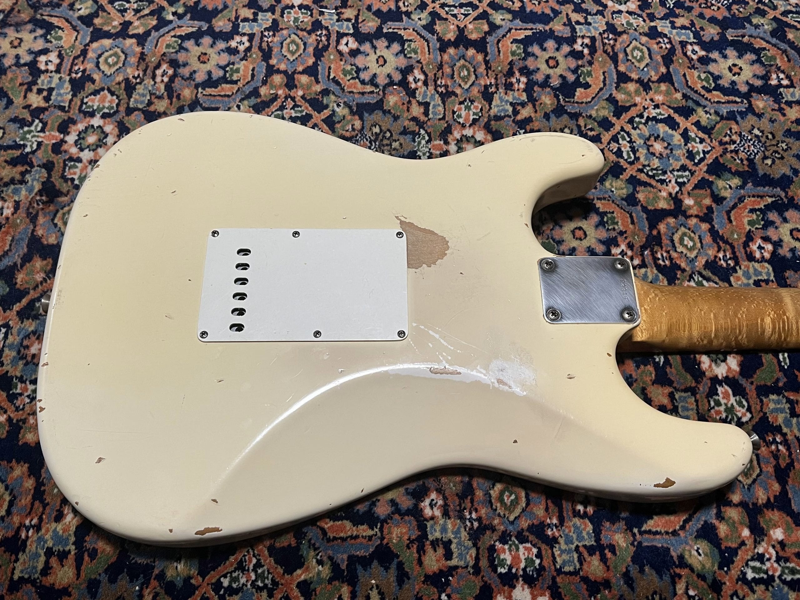SOLD - 1996 Fender Custom Shop 60 Cunetto Relic Stratocaster Olympic White