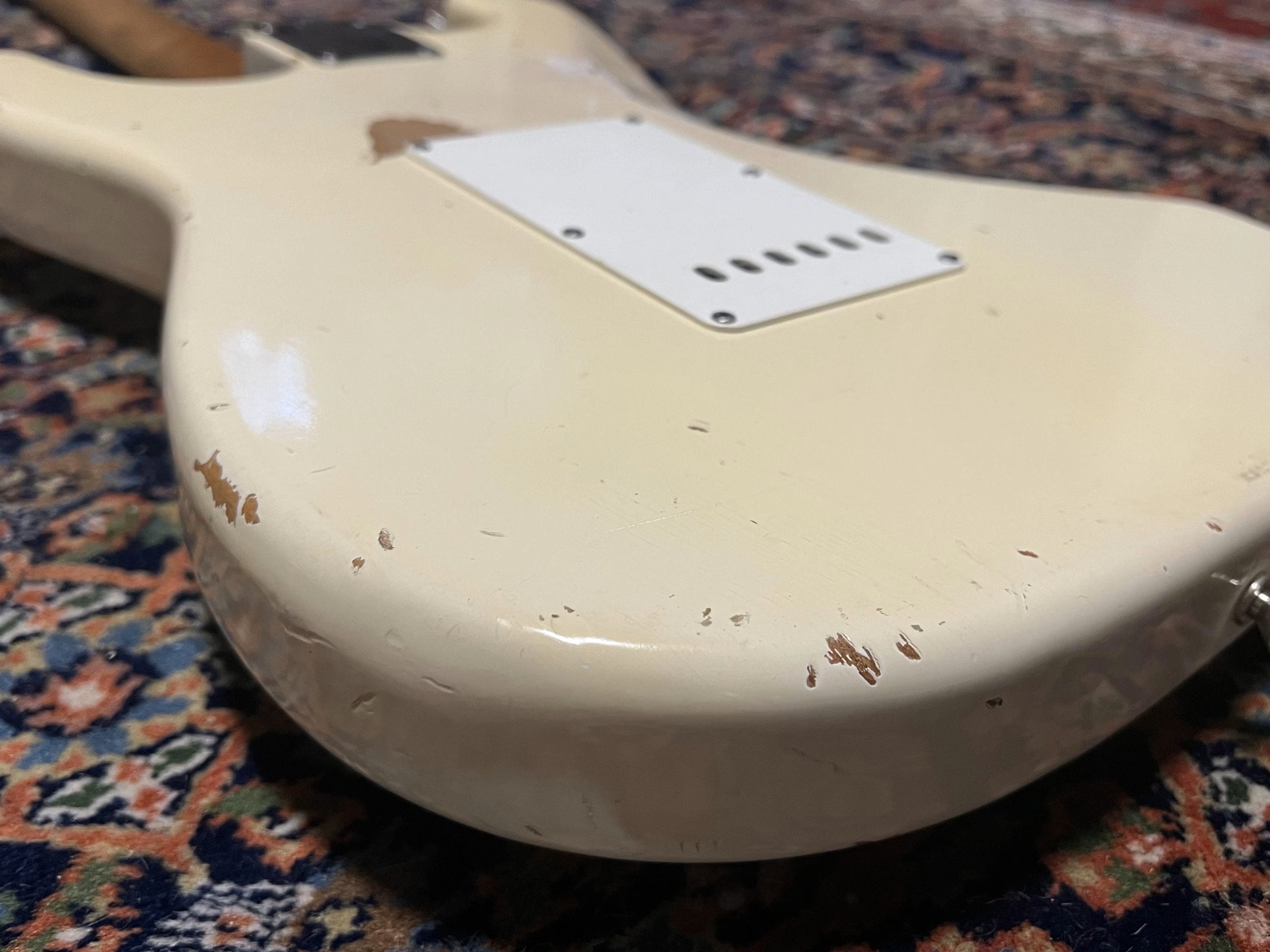 SOLD - 1996 Fender Custom Shop 60 Cunetto Relic Stratocaster Olympic White
