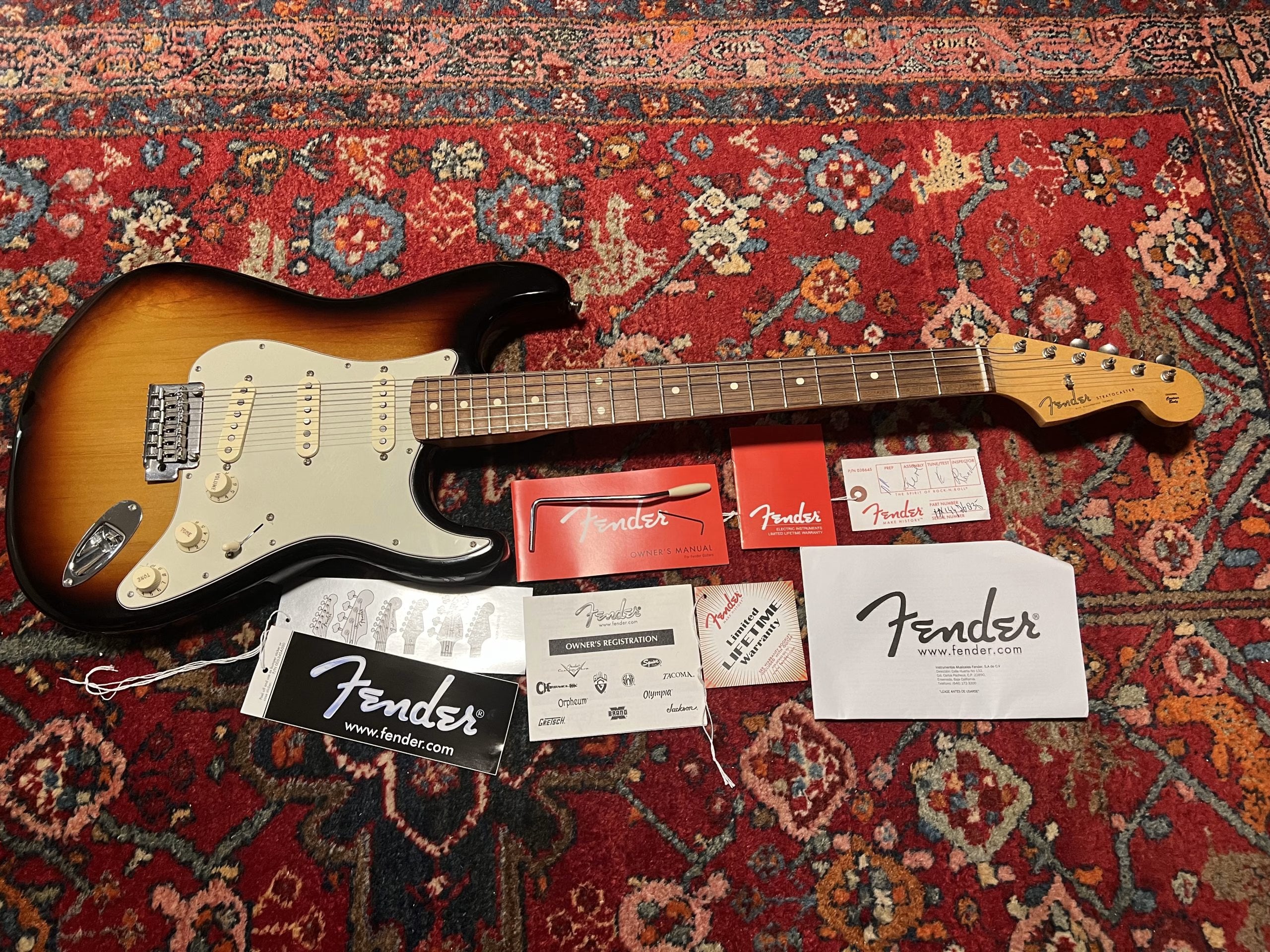 SOLD - 2014 Fender Classic Player '60s Custom Shop Designed Stratocaster Sunburst