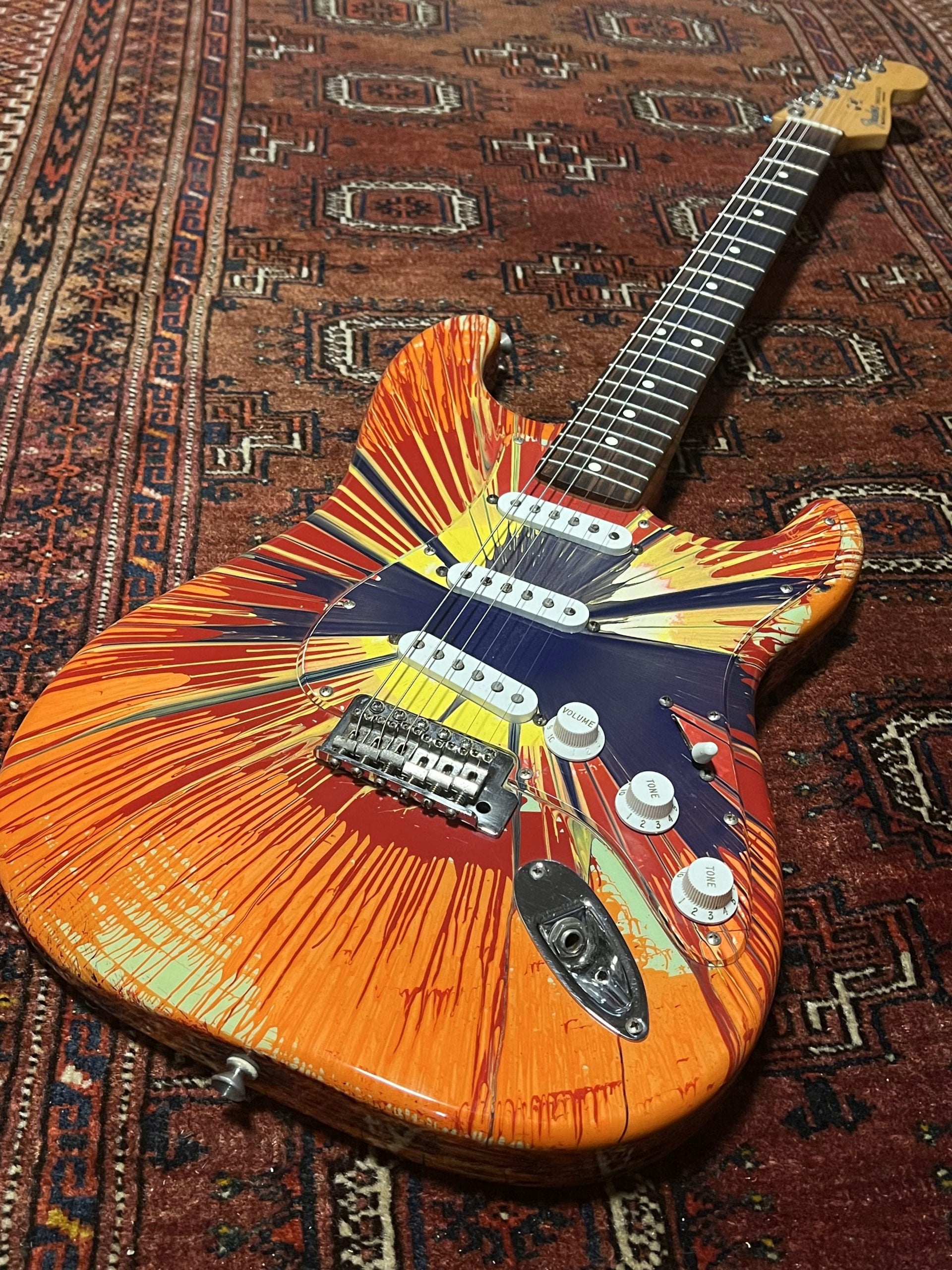 Fender Splatter Stratocaster 2003 Surf Green Splatter