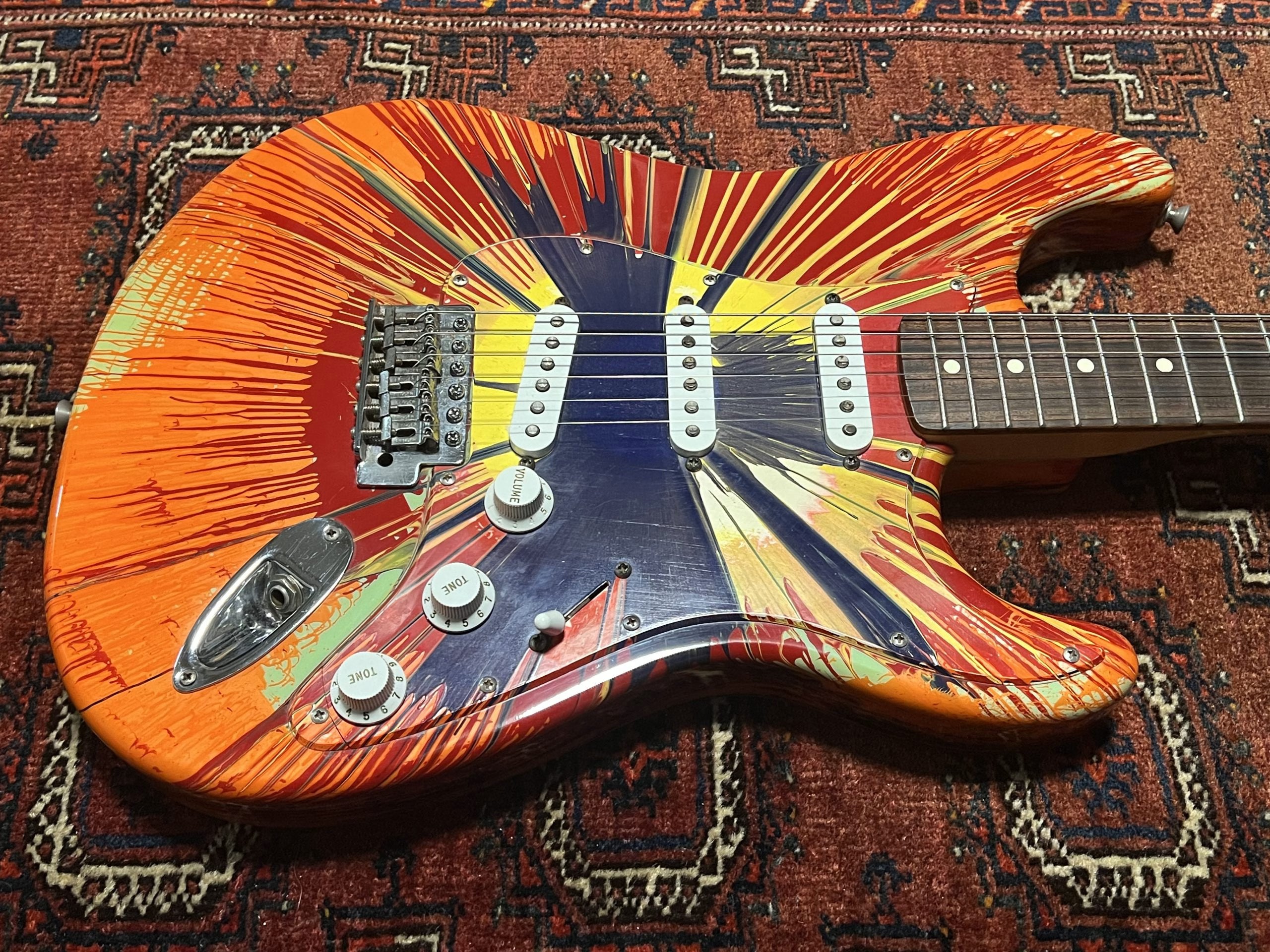 Fender Splatter Stratocaster 2003 Surf Green Splatter