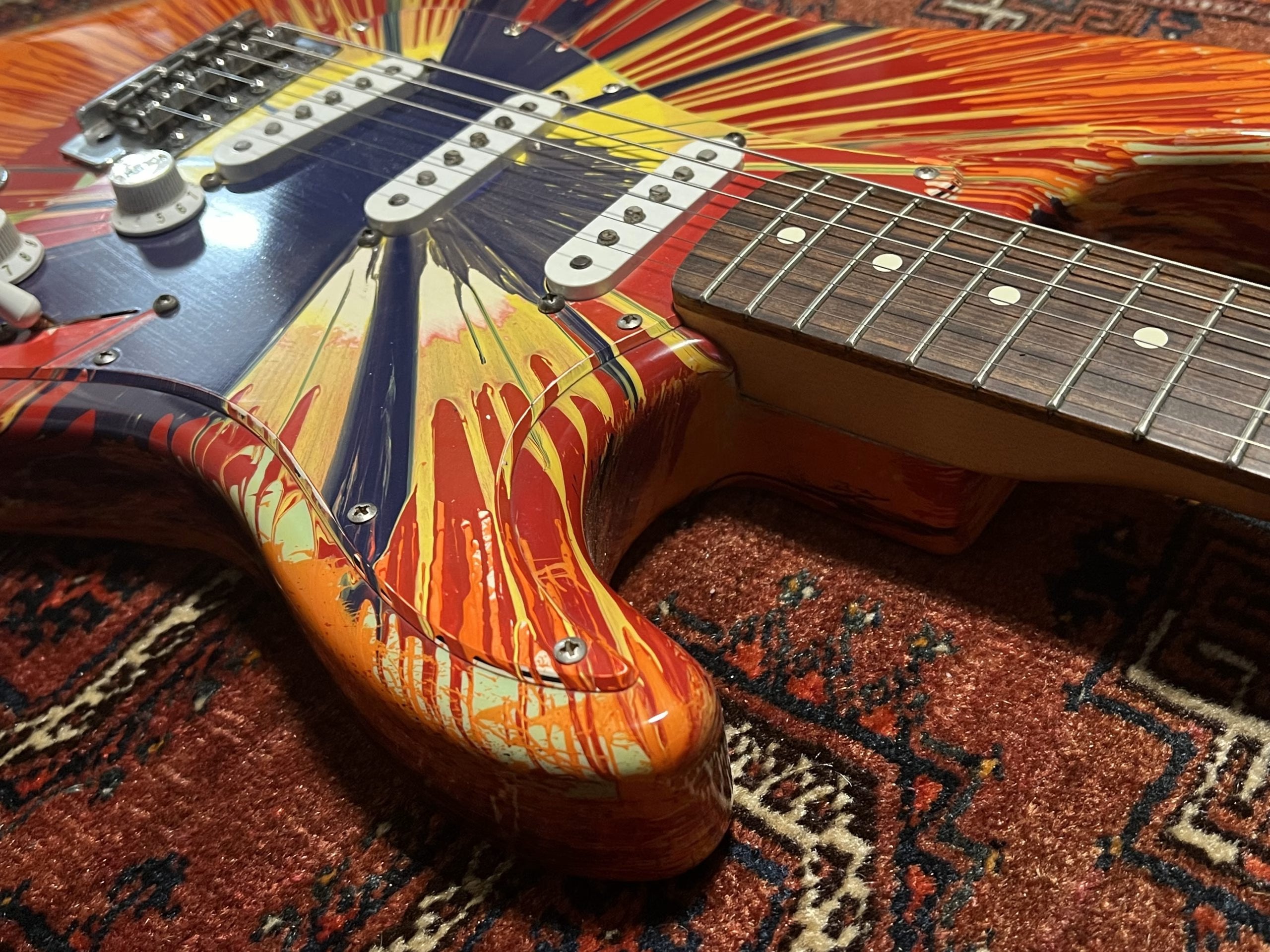 Fender Splatter Stratocaster 2003 Surf Green Splatter