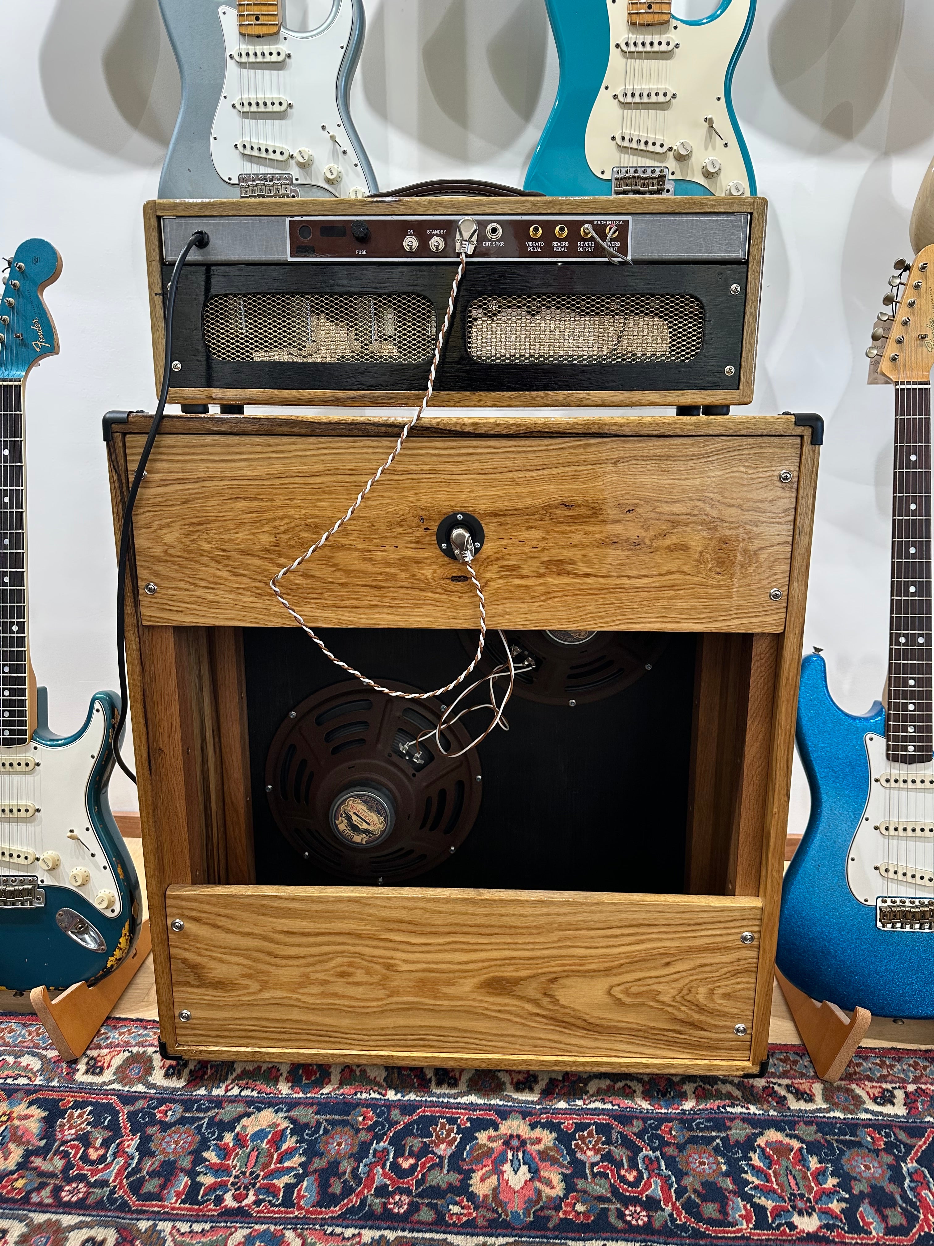 IFNESS '63 Vibe - handbuilt Fender Vibroverb based Amp Black Korina wood