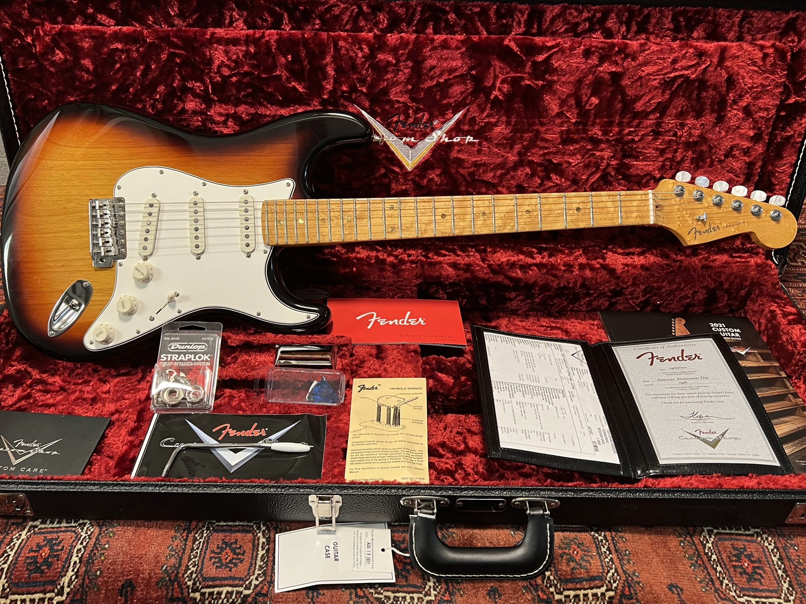 SOLD - 2021 Fender Custom Shop American Custom Stratocaster Antique Burst