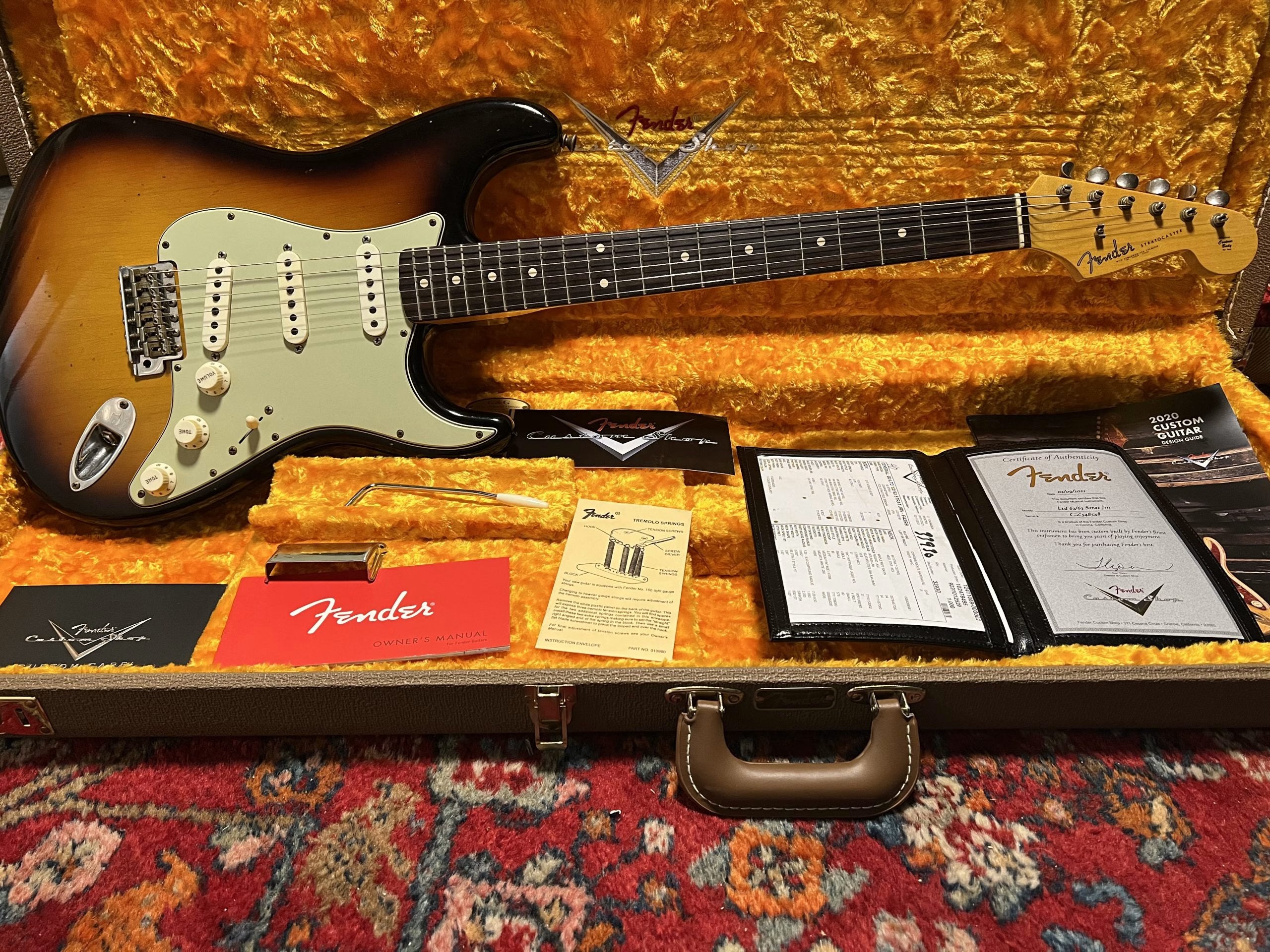 SOLD - 2021 Fender Custom Shop '62/'63 LTD Journeyman Stratocaster Sunburst