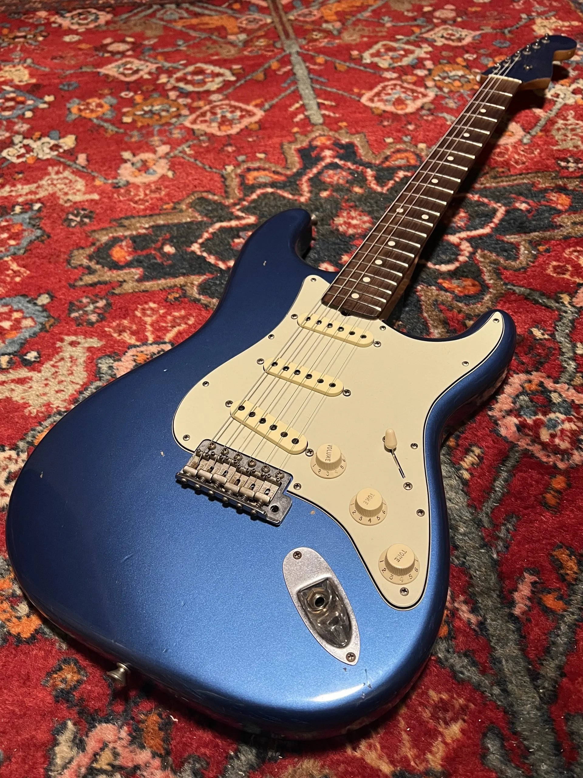 SOLD - 2004 Fender Custom Shop 60 Relic Lake Placid Blue matching headstock