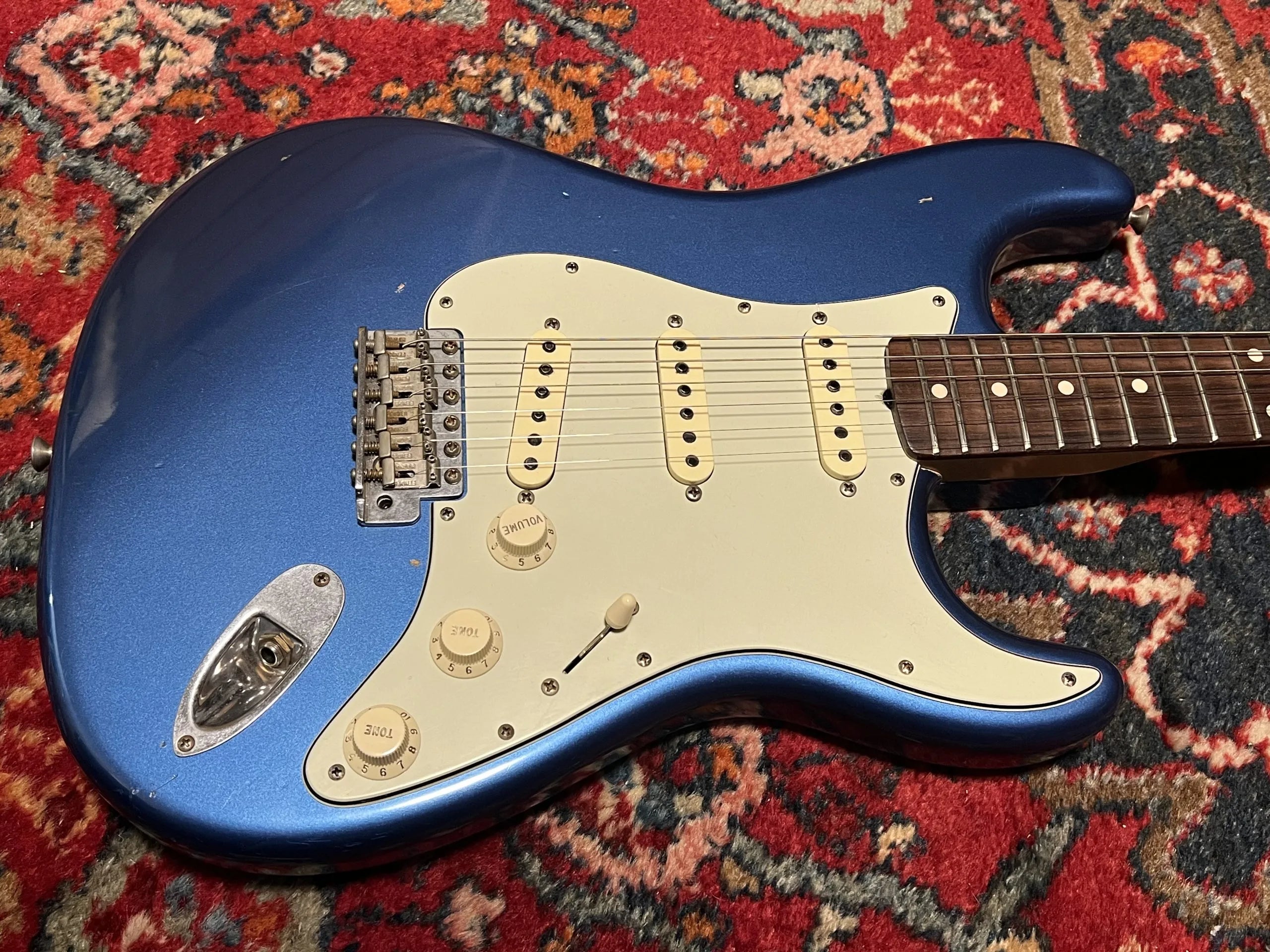 SOLD - 2004 Fender Custom Shop 60 Relic Lake Placid Blue matching headstock