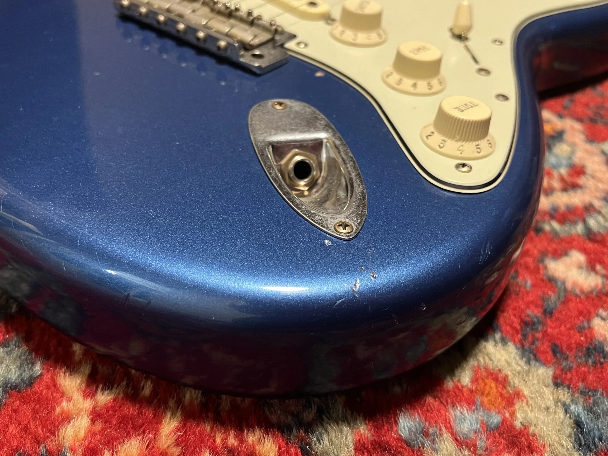 SOLD - 2004 Fender Custom Shop 60 Relic Lake Placid Blue matching headstock
