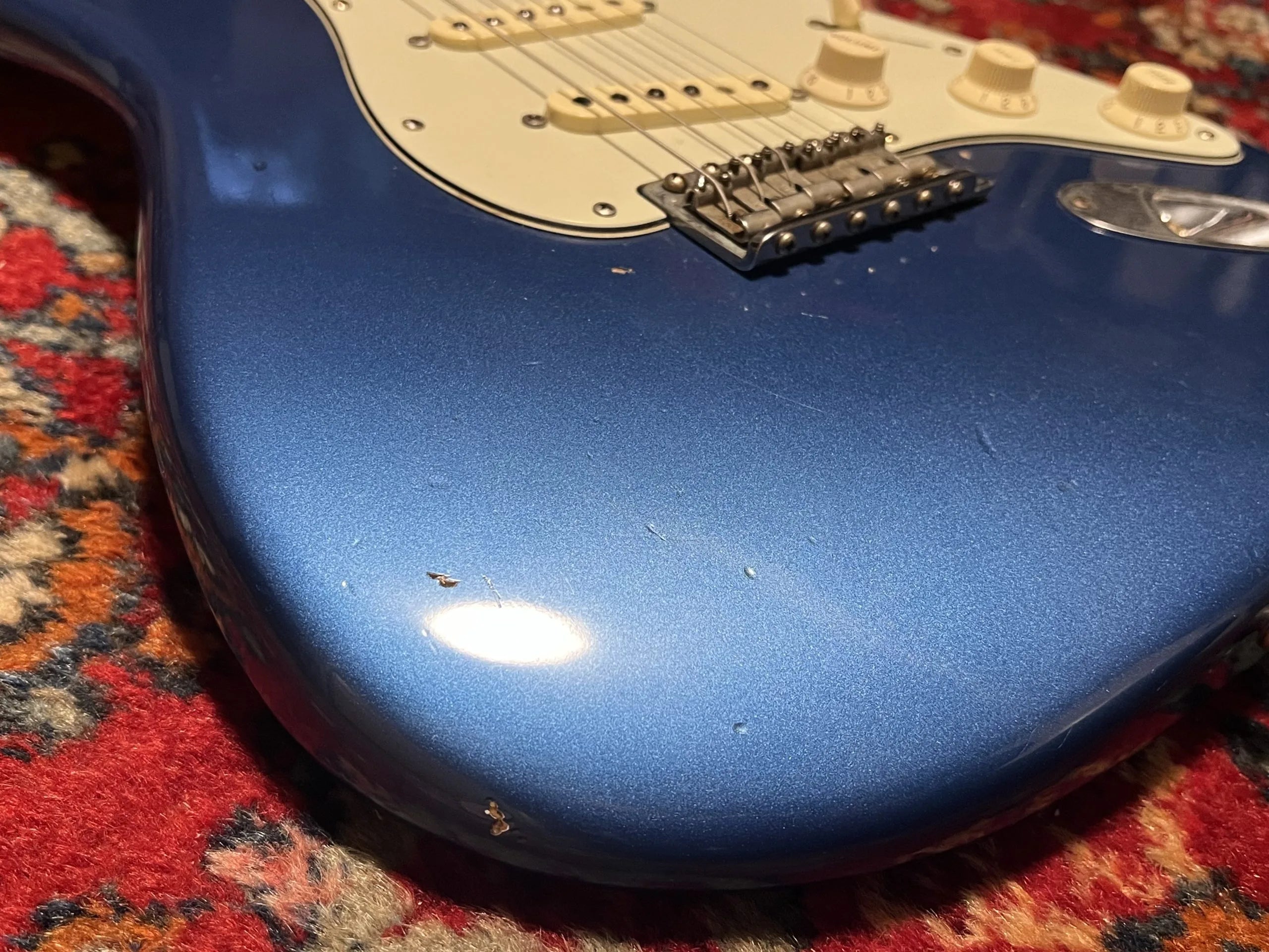 SOLD - 2004 Fender Custom Shop 60 Relic Lake Placid Blue matching headstock