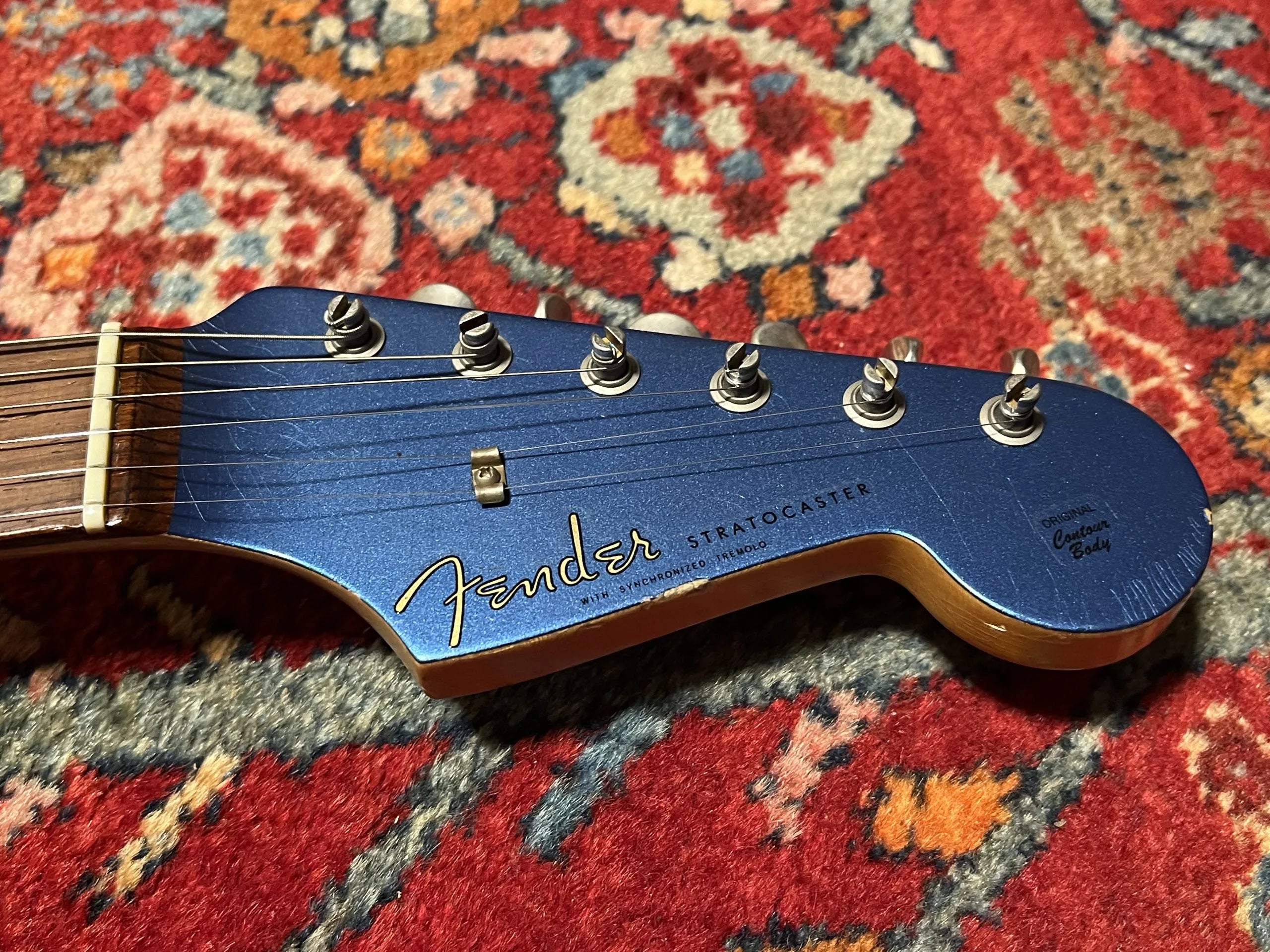 SOLD - 2004 Fender Custom Shop 60 Relic Lake Placid Blue matching headstock
