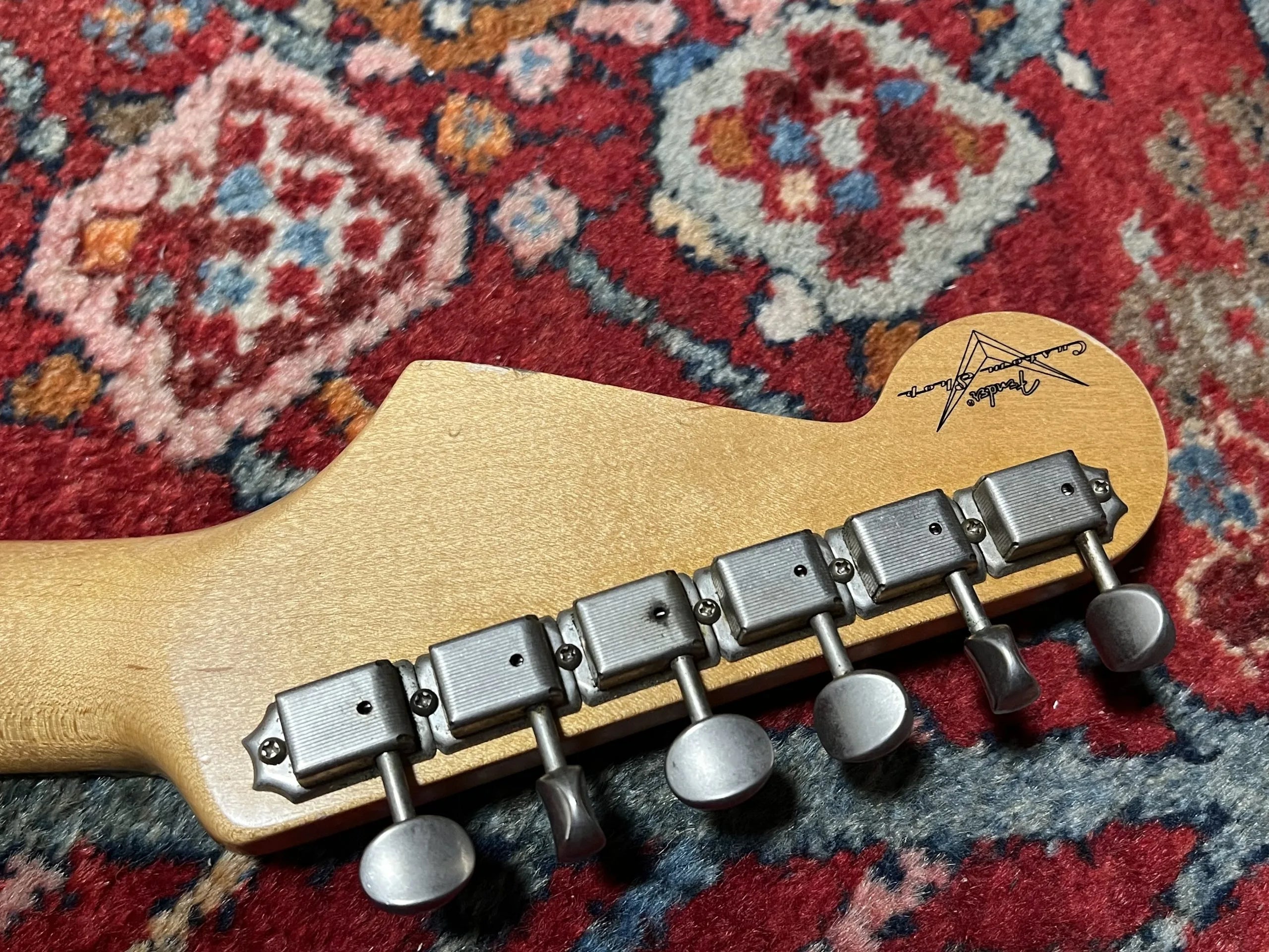 SOLD - 2004 Fender Custom Shop 60 Relic Lake Placid Blue matching headstock