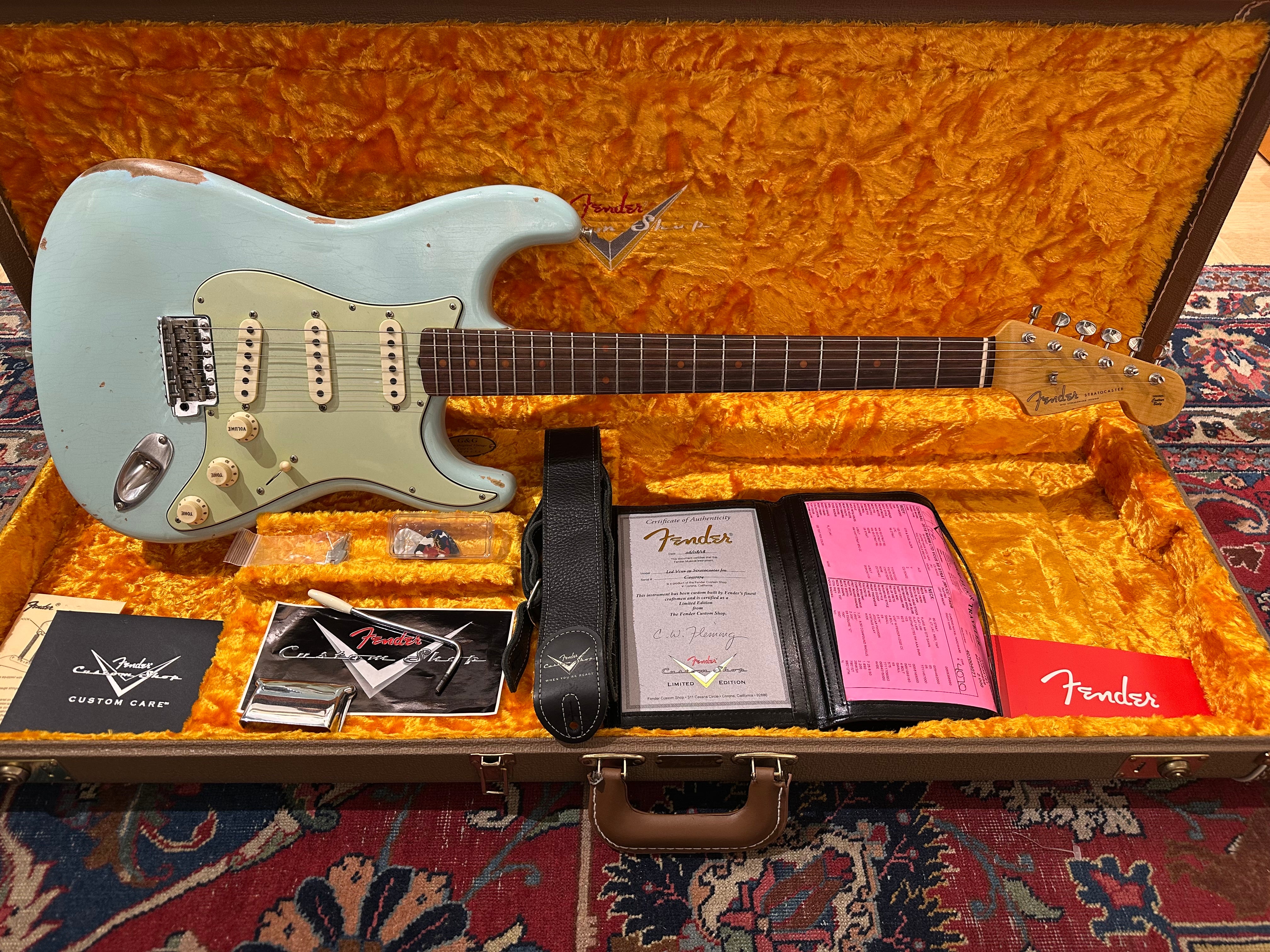 Fender Custom Shop '59 NAMM LTD Journeyman Stratocaster 2018 Daphne Blue