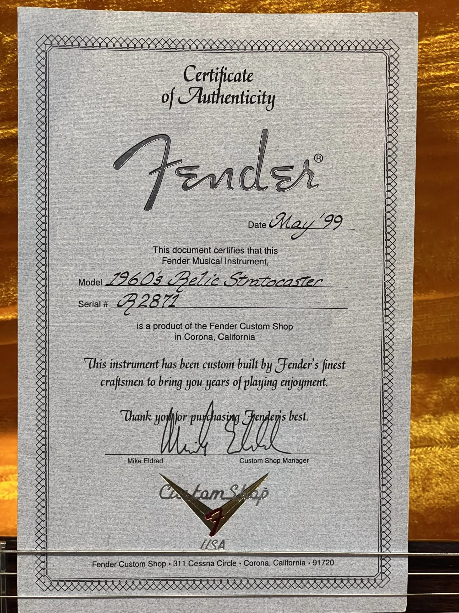 Sold - 1999 Fender Custom Shop 60 Cunetto Relic Sunburst