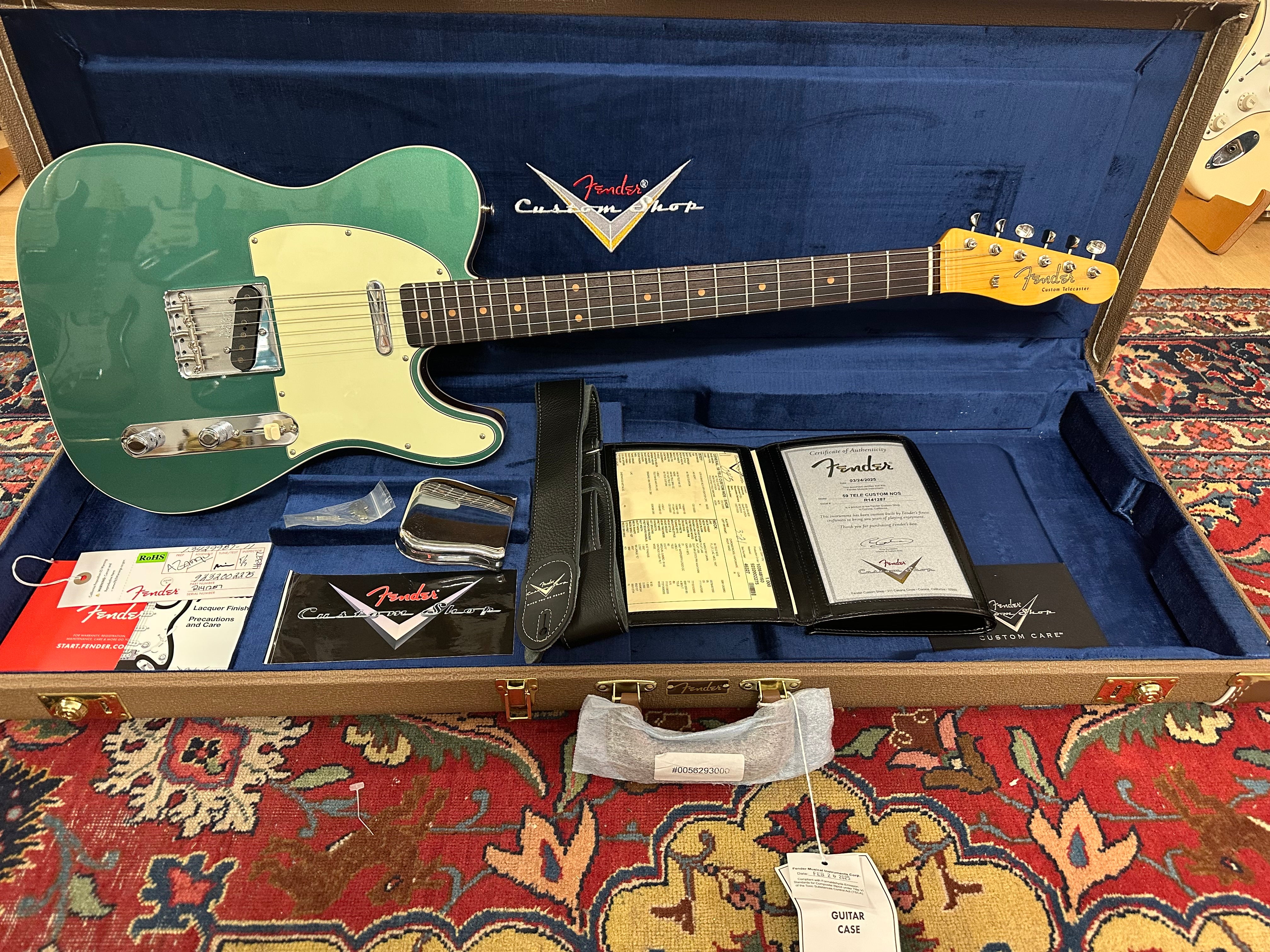 Fender Custom Shop '59 NOS Custom Telecaster 2025 Sherwood Green