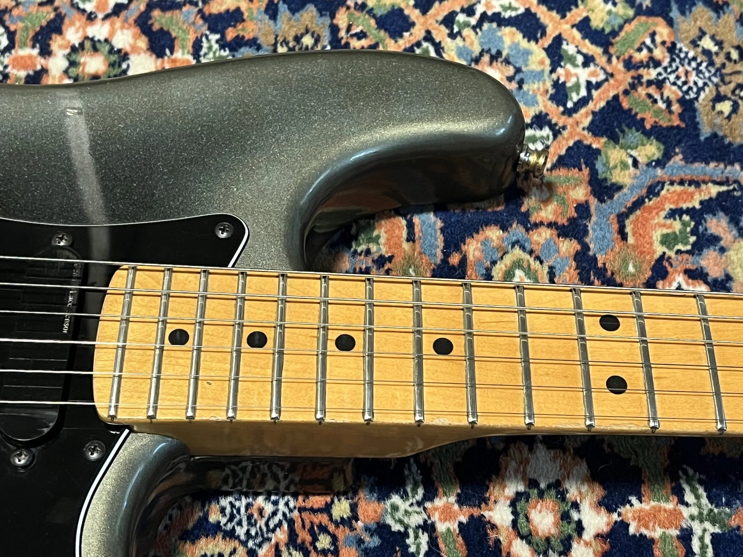 SOLD - 1989 Fender Custom Shop HM Floyd Rose Stratocaster Black Pearl Dust