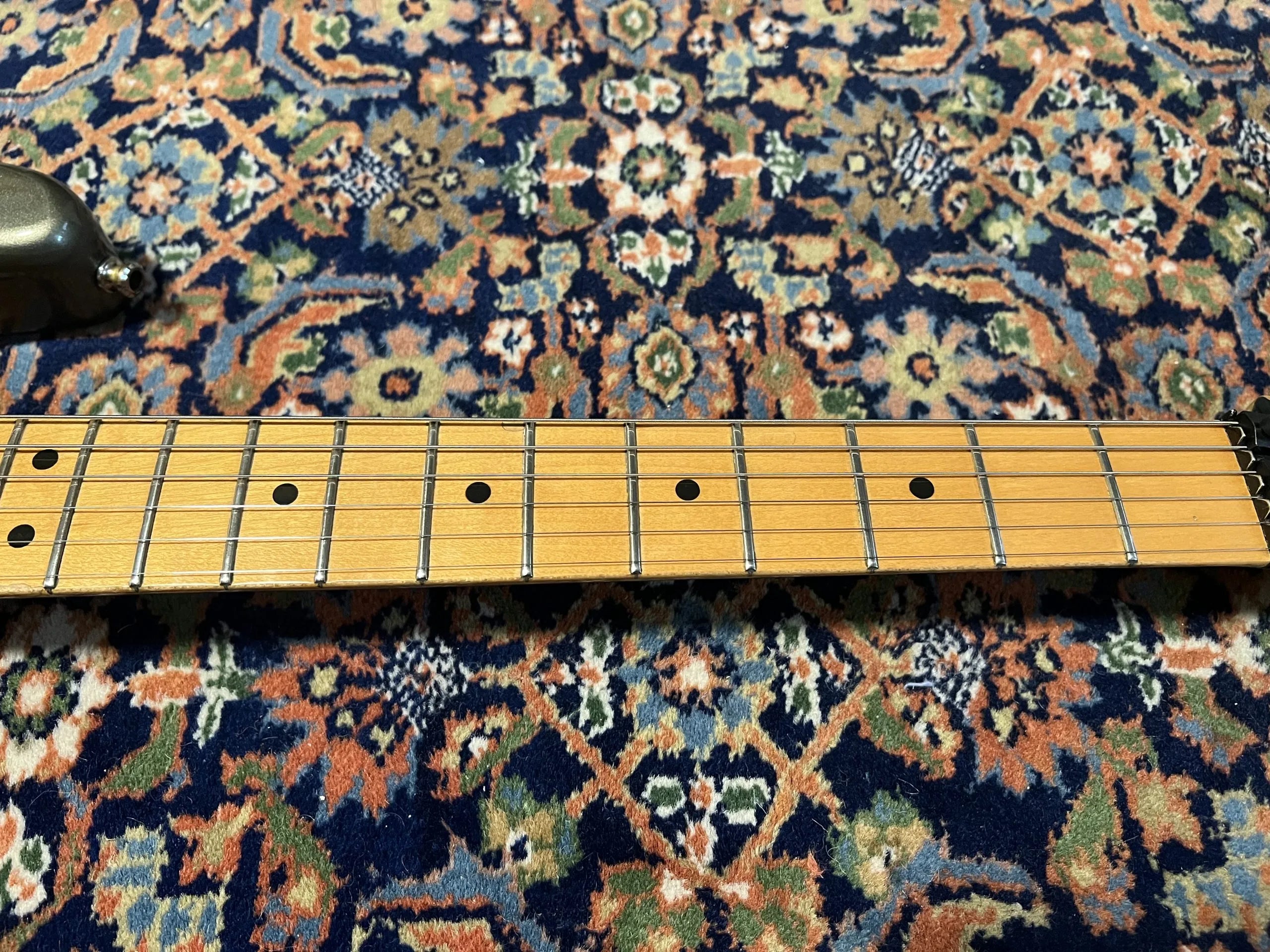 SOLD - 1989 Fender Custom Shop HM Floyd Rose Stratocaster Black Pearl Dust