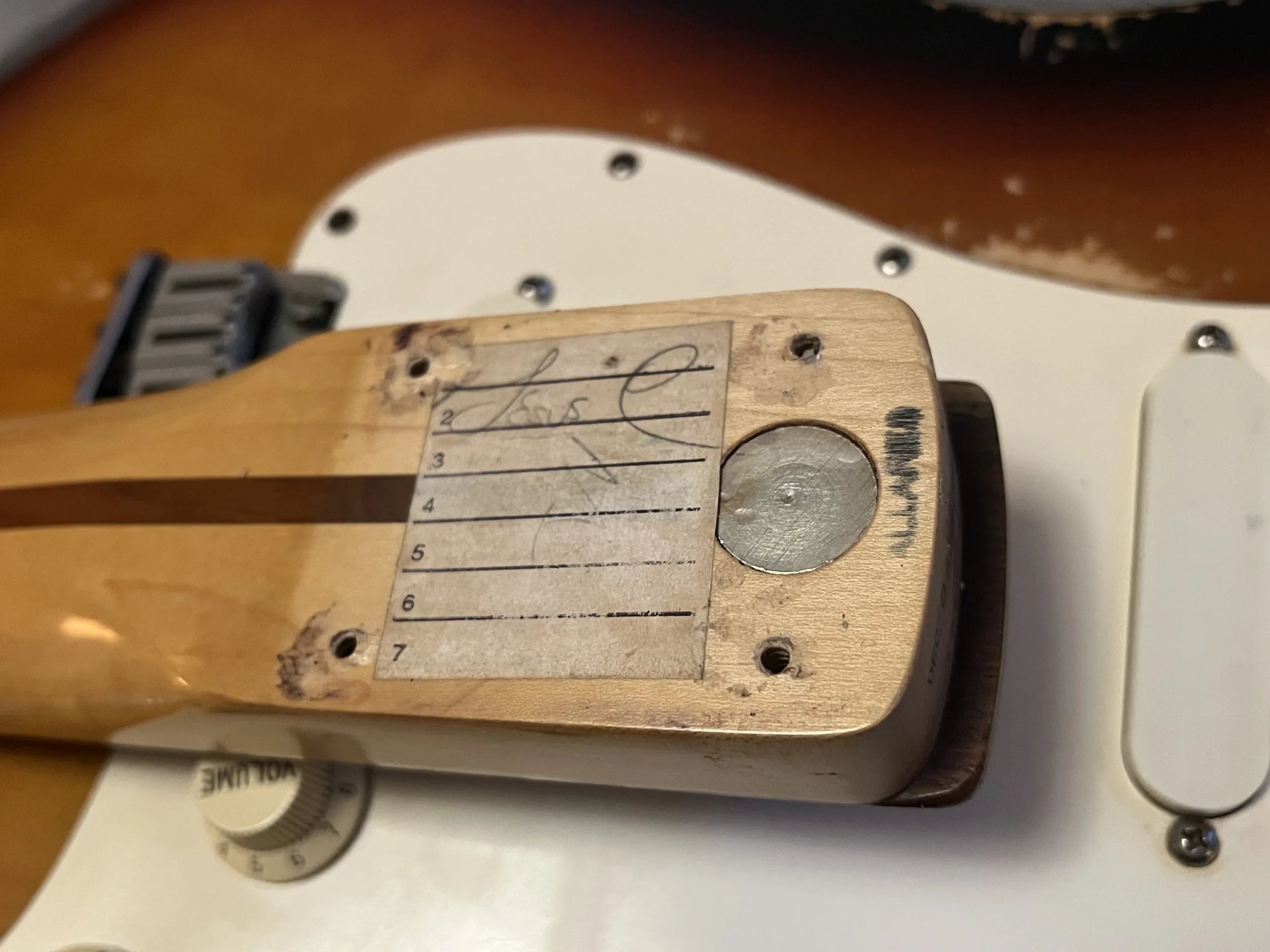 SOLD - 1990 Fender Strat Plus Relic Brown Sunburst