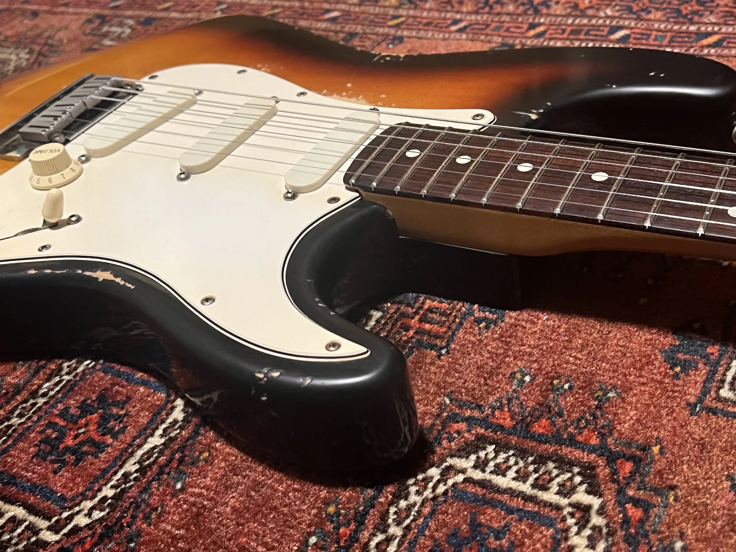 SOLD - 1990 Fender Strat Plus Relic Brown Sunburst