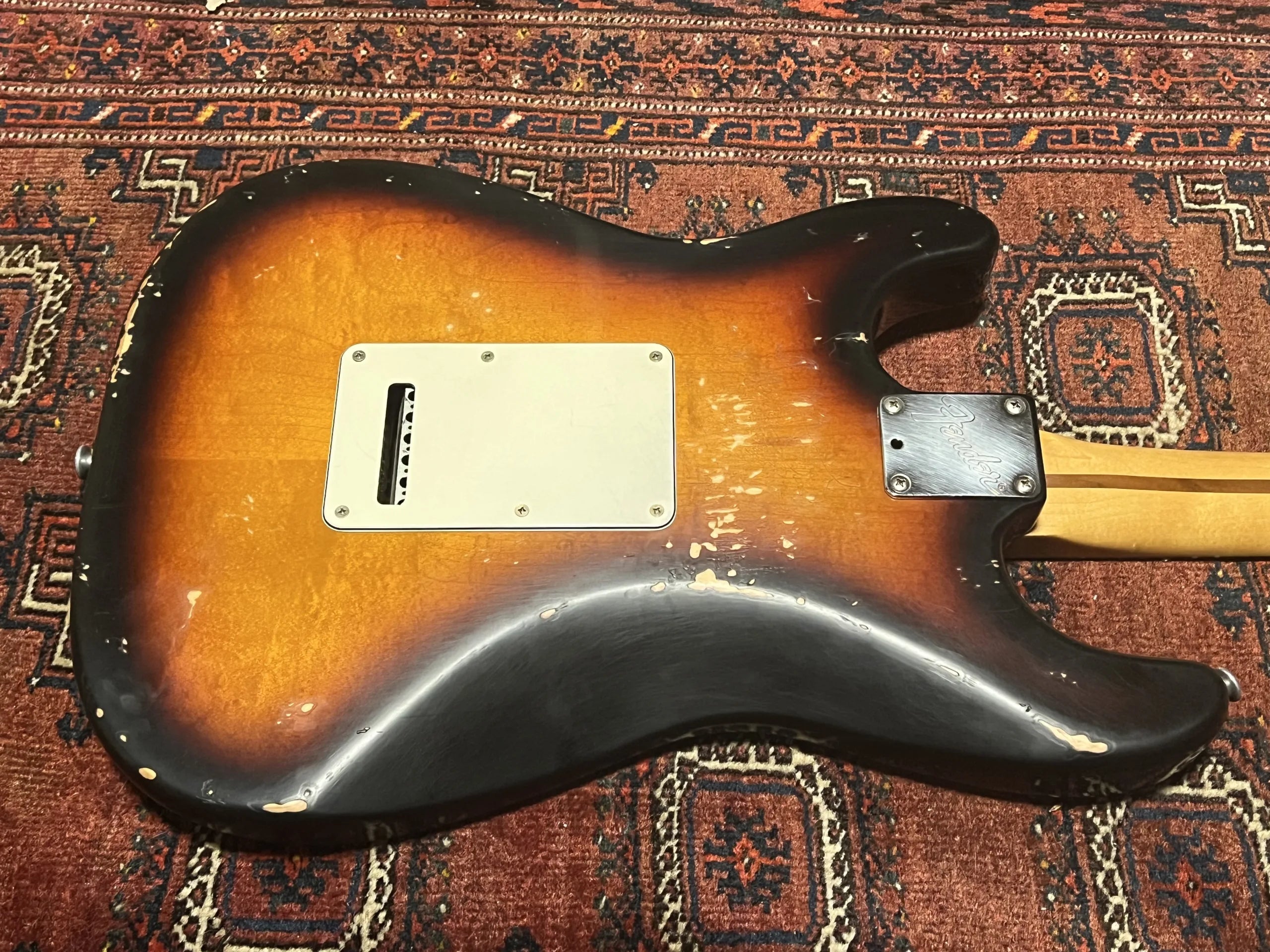 SOLD - 1990 Fender Strat Plus Relic Brown Sunburst