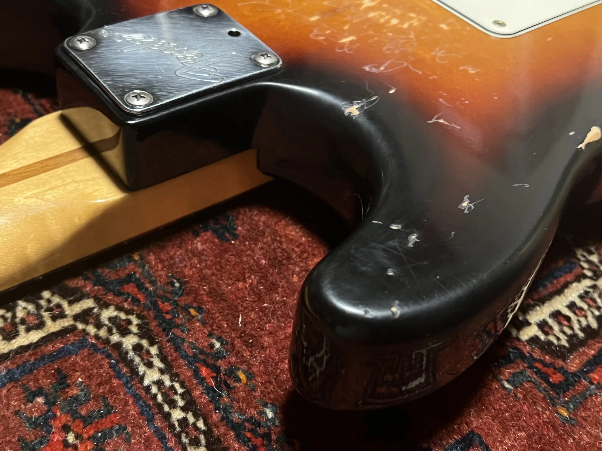 SOLD - 1990 Fender Strat Plus Relic Brown Sunburst