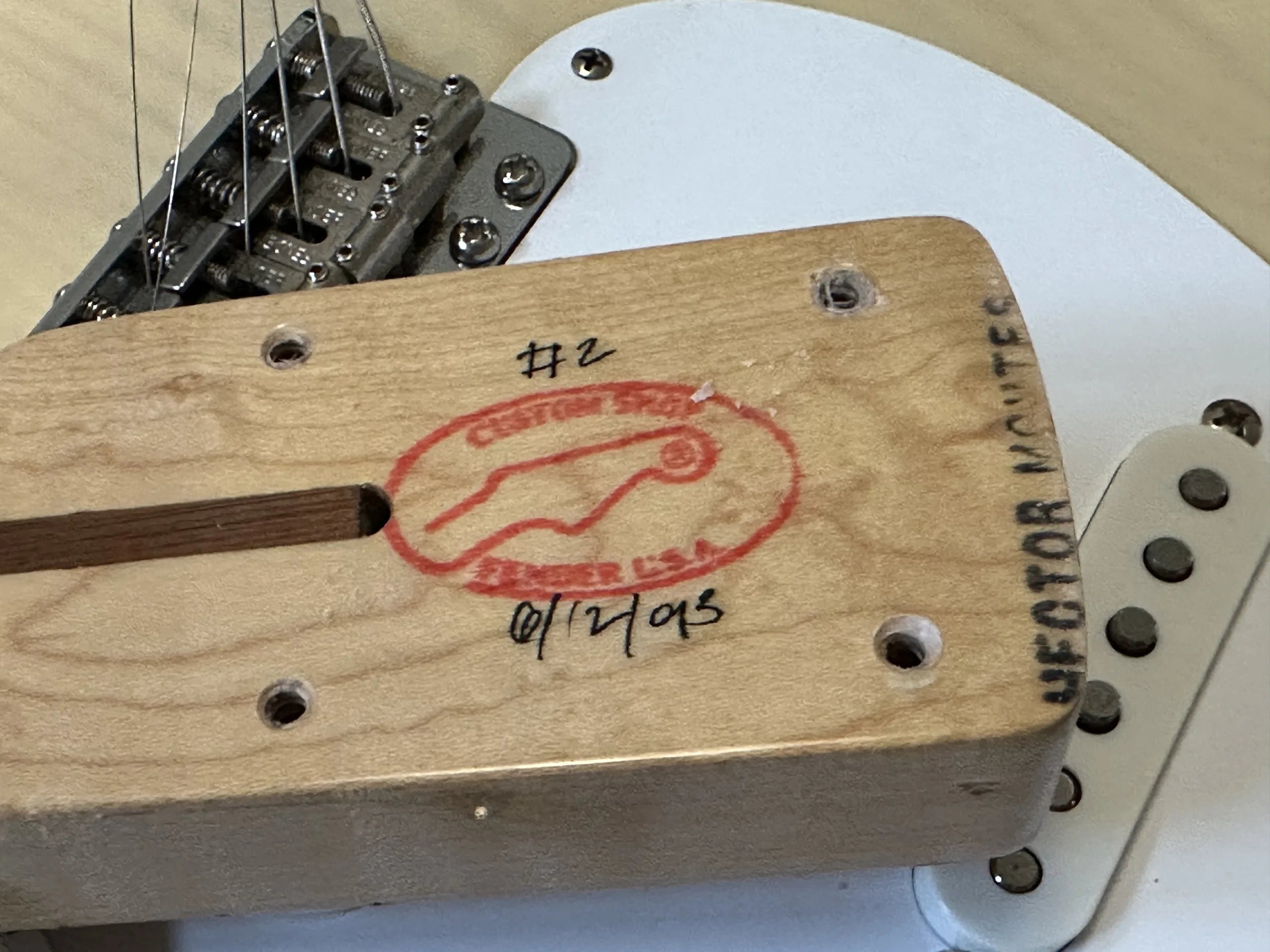 SOLD - 1993 Fender Custom Shop '54 NOS Stratocaster (John Page era) White Blonde