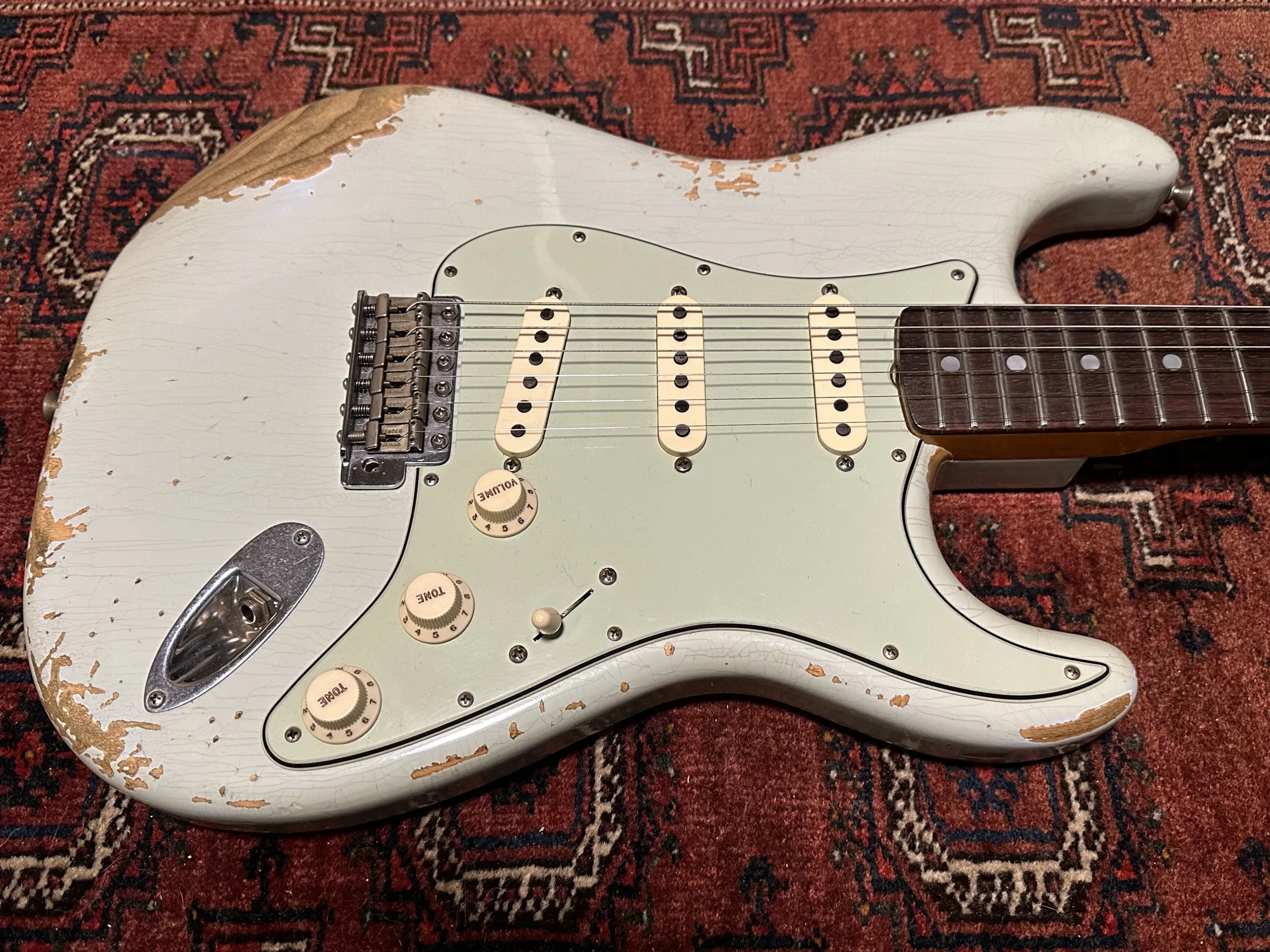SOLD - 2018 Fender Custom Shop 65 NAMM Ltd Heavy Relic Stratocaster Sonic Blue