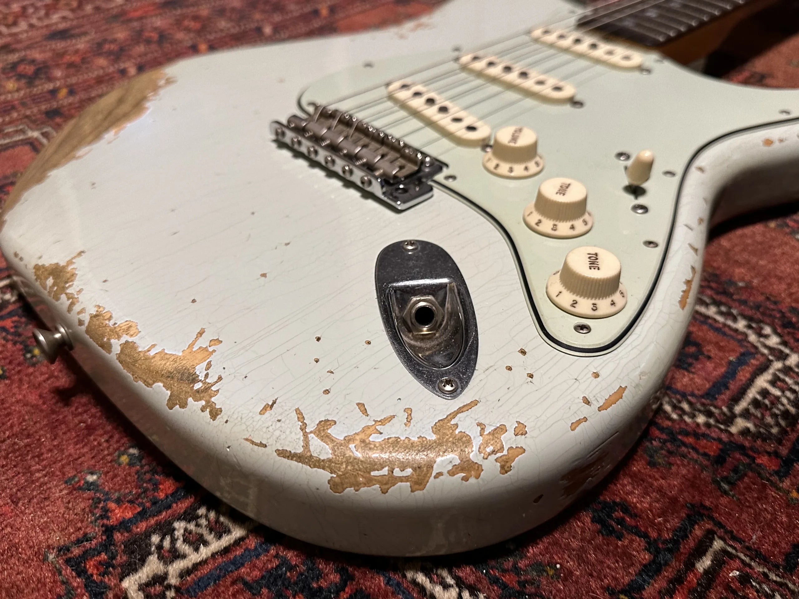 SOLD - 2018 Fender Custom Shop 65 NAMM Ltd Heavy Relic Stratocaster Sonic Blue
