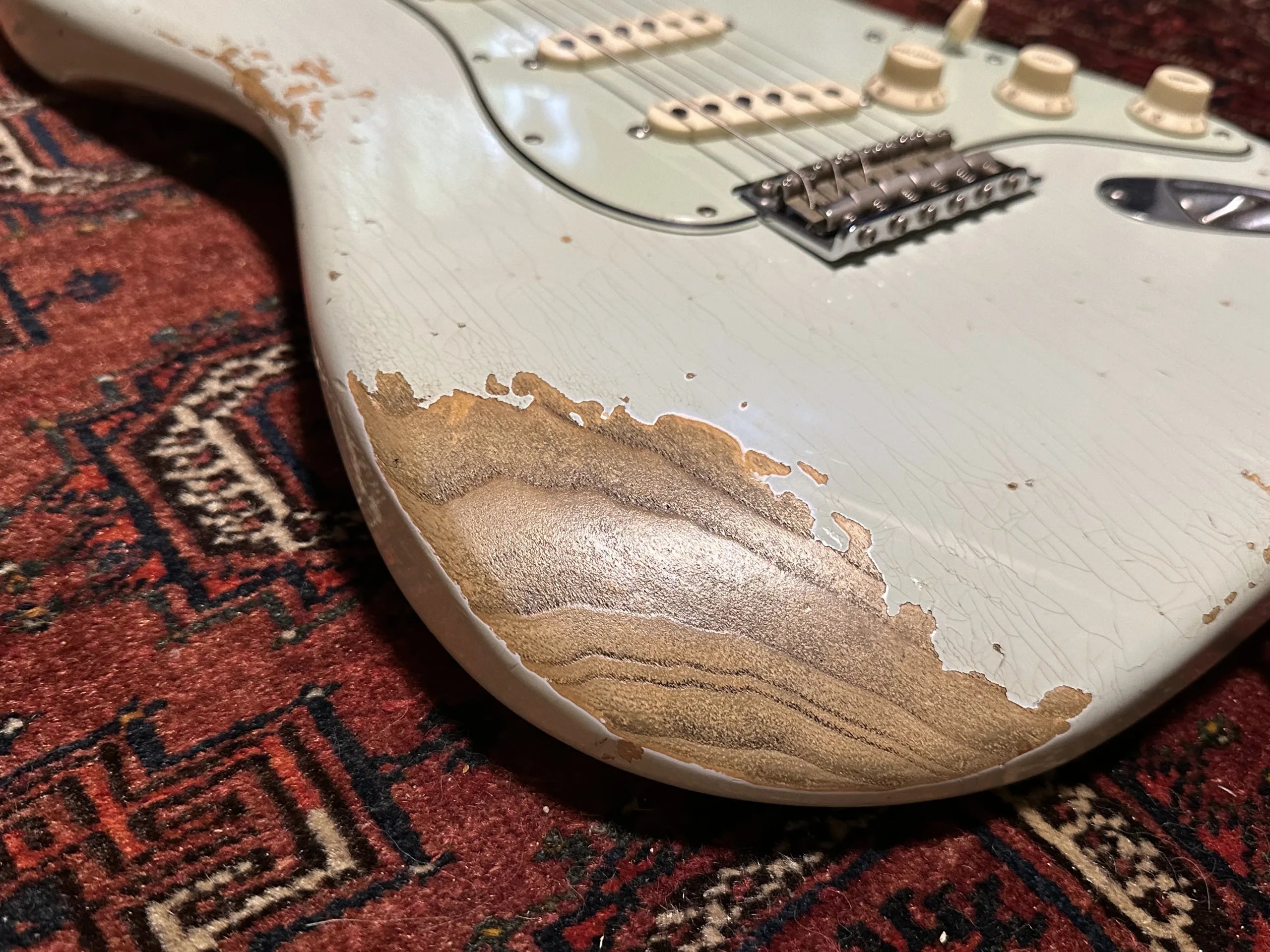 SOLD - 2018 Fender Custom Shop 65 NAMM Ltd Heavy Relic Stratocaster Sonic Blue